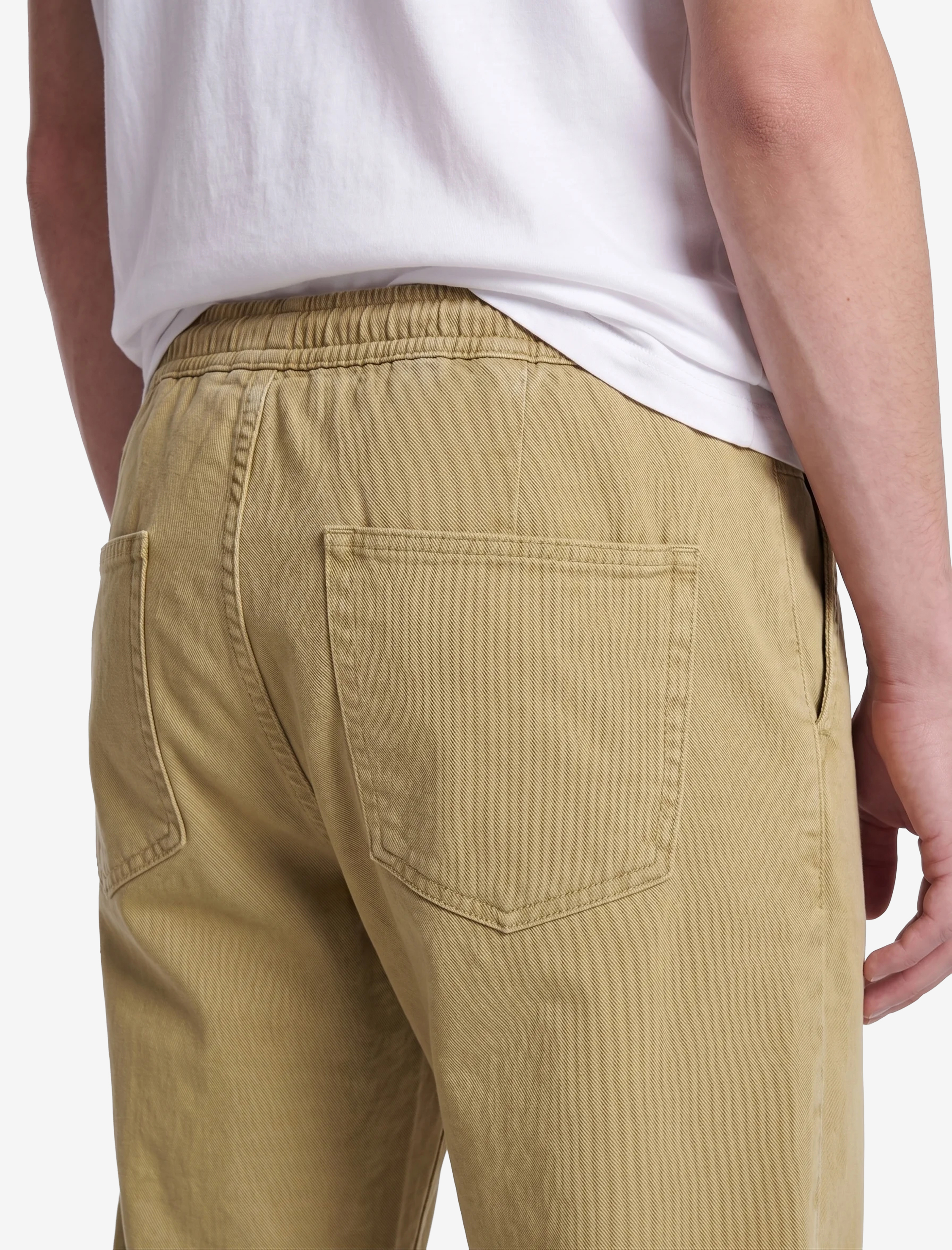 Koton Regular Fit Pamuklu Beli Bağcıklı Jean Pantolon görsel 5