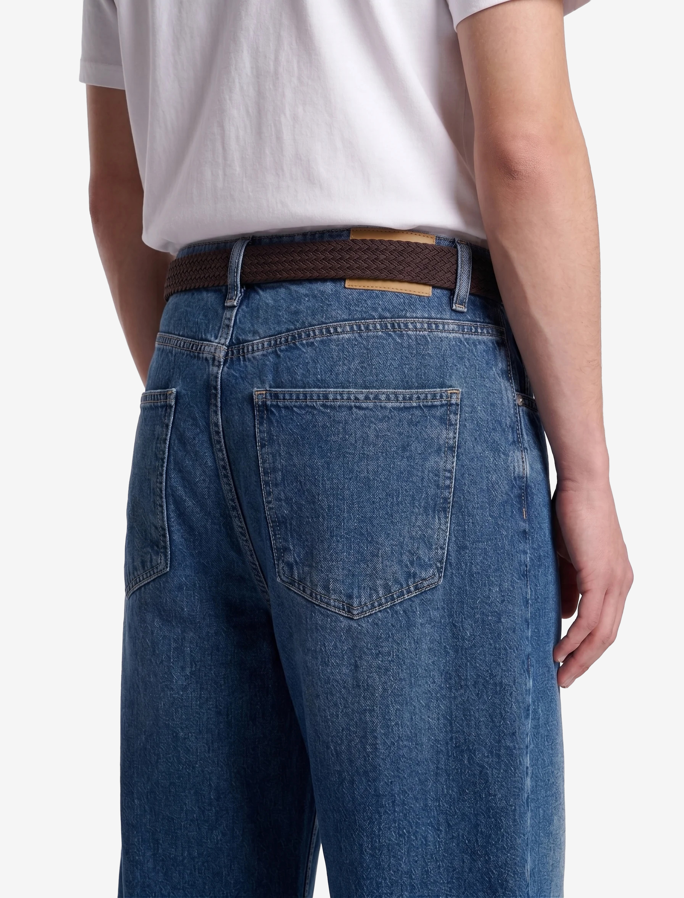 Koton Rahat Kalıp Normal Bel Beş Cepli Pamuklu Barrel Denim Pantolon - Barrel Jeans görsel 4