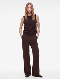 Viskon Regular Fit Normal Bel Geniş Paça Pantolon