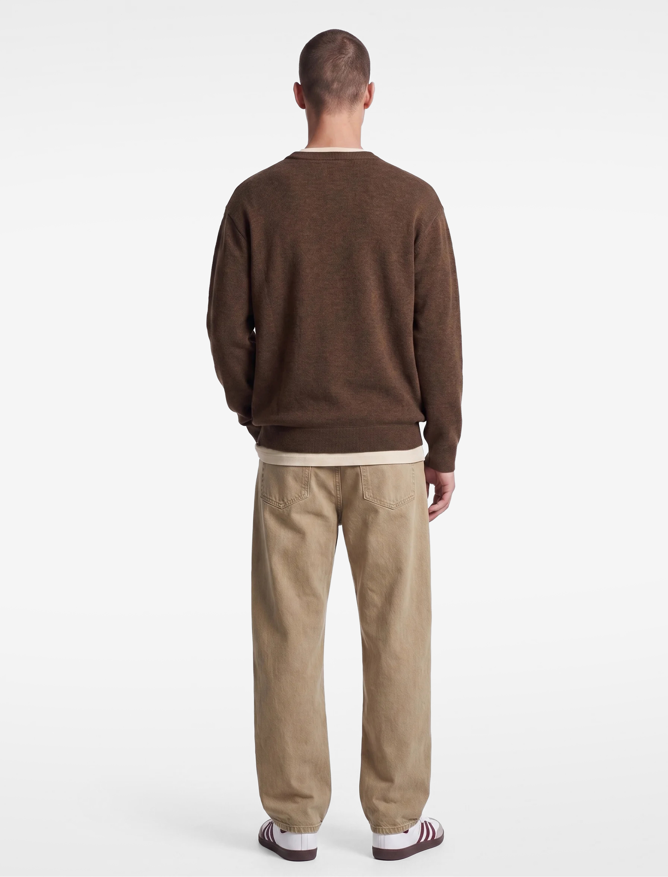 Koton Uzun Kollu Rahat Kalıp Bisiklet Yaka Sweatshirt görsel 3