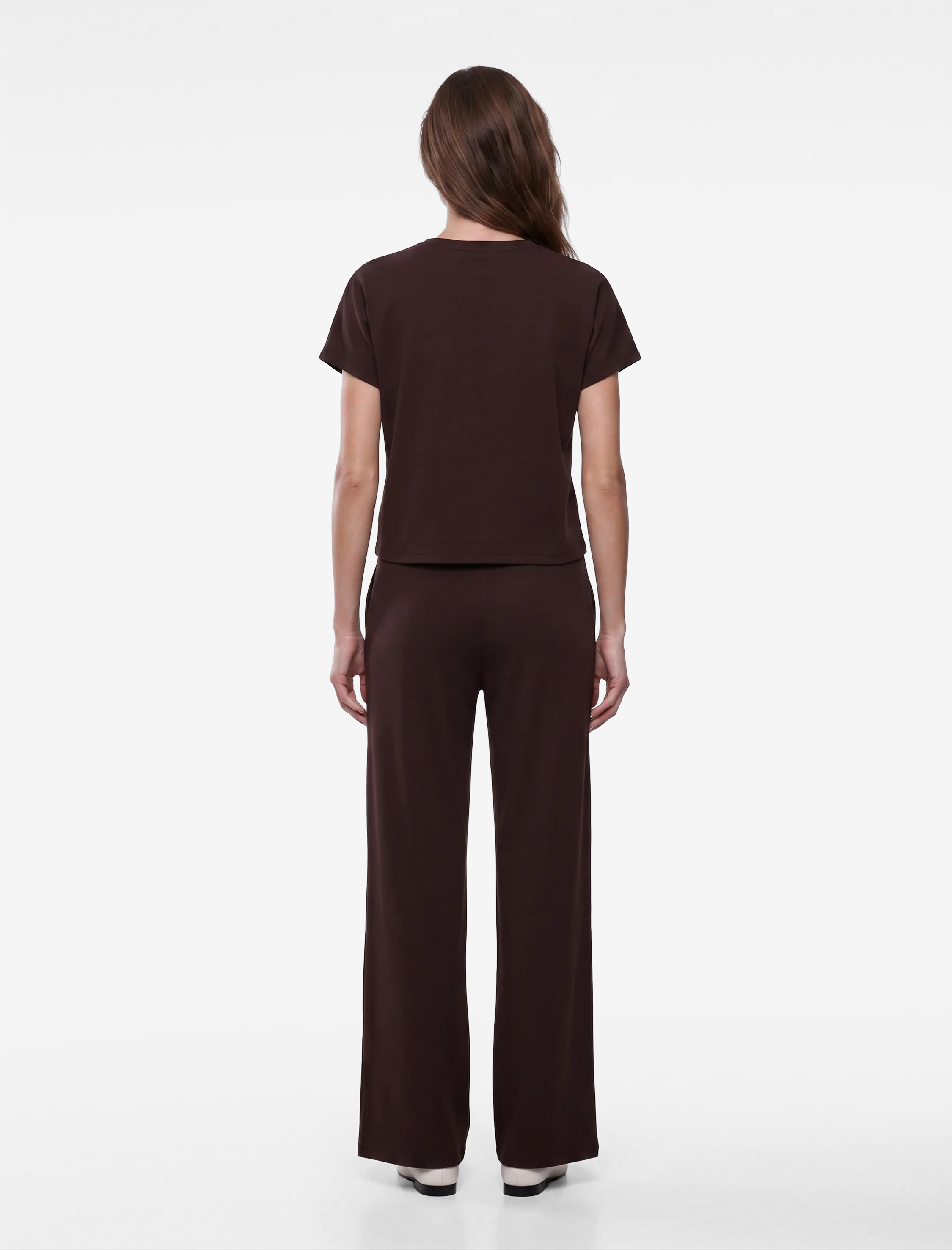 Koton Beli Bağcıklı Standart Bel Straight Fit Pantolon görsel 3