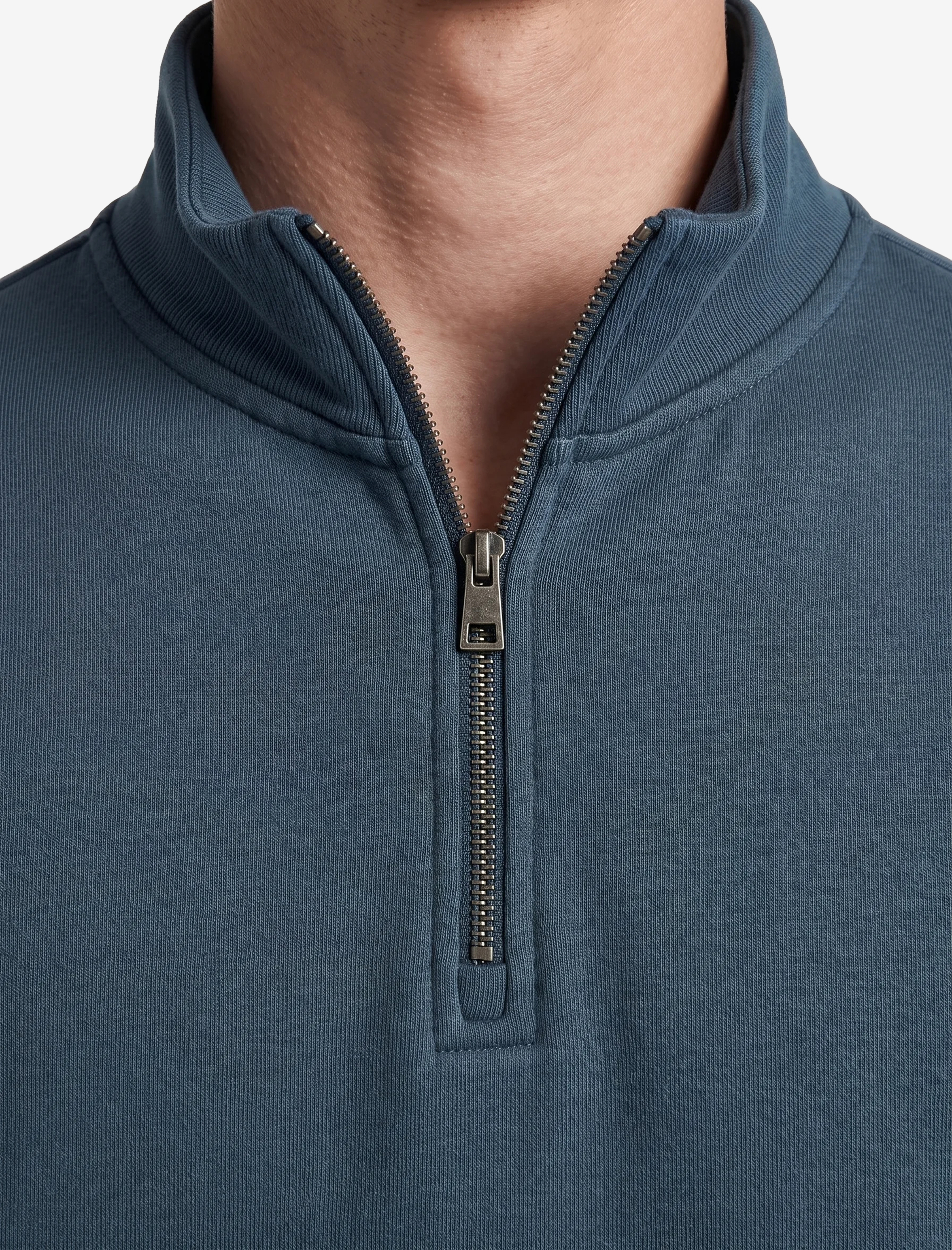 Koton Şardonlu Regular Fit Uzun Kollu Fermuarlı Yaka Sweatshirt görsel 5