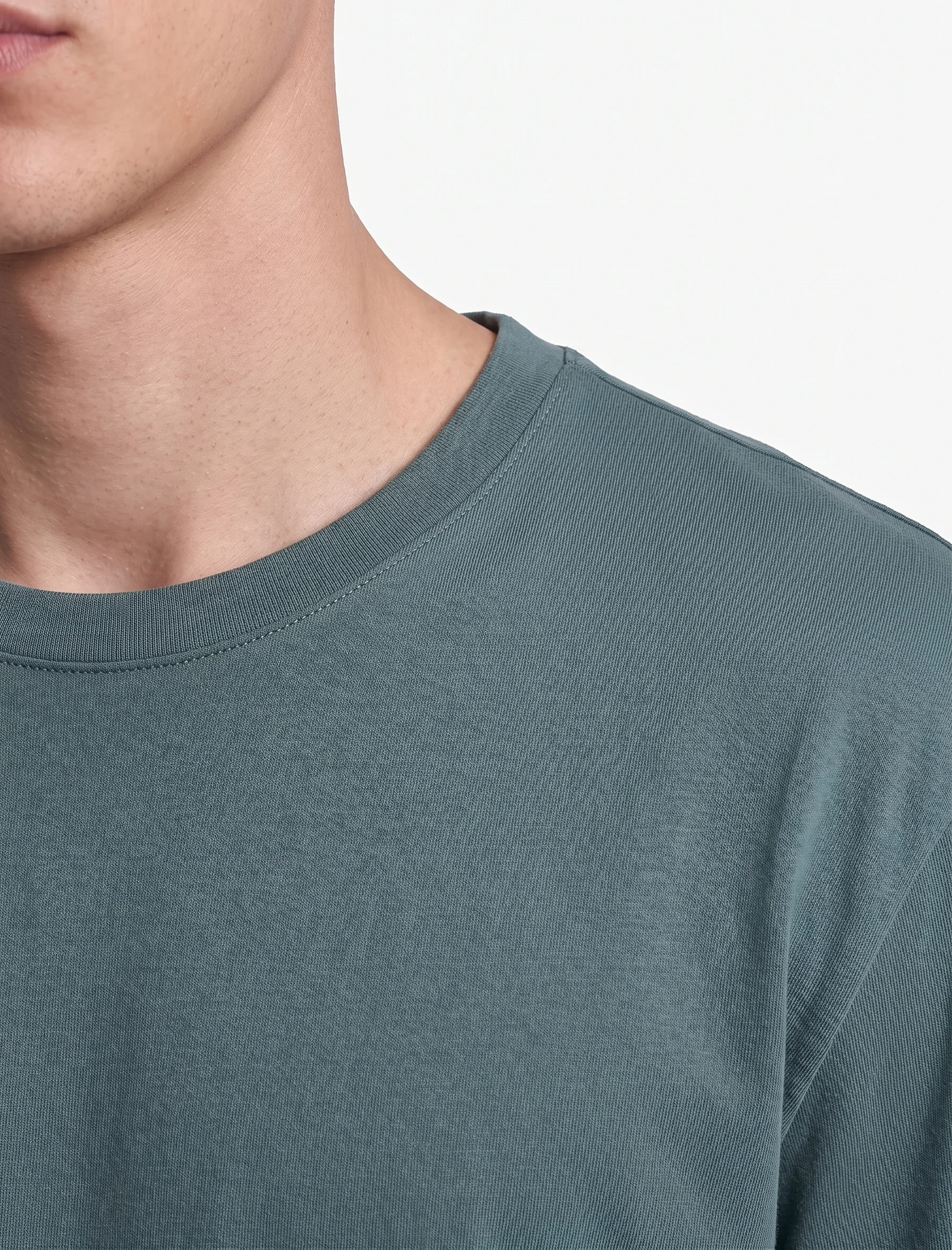 Koton Pamuklu Bisiklet Yaka Kısa Kollu Basic Oversize Tişört görsel 4