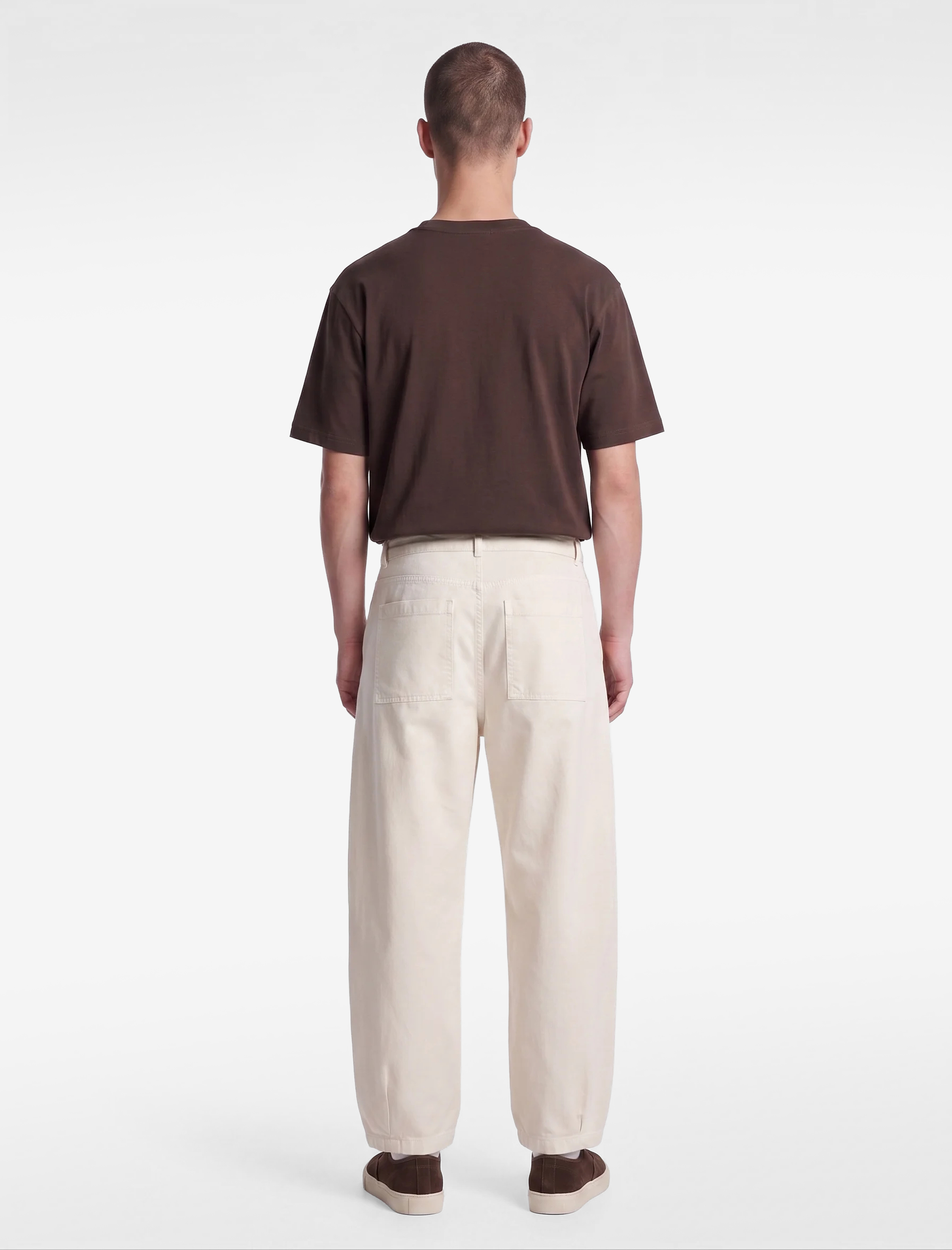   Normal Bel Cepli Rahat Kalıp Gabardin Barrel Fit Pantolon