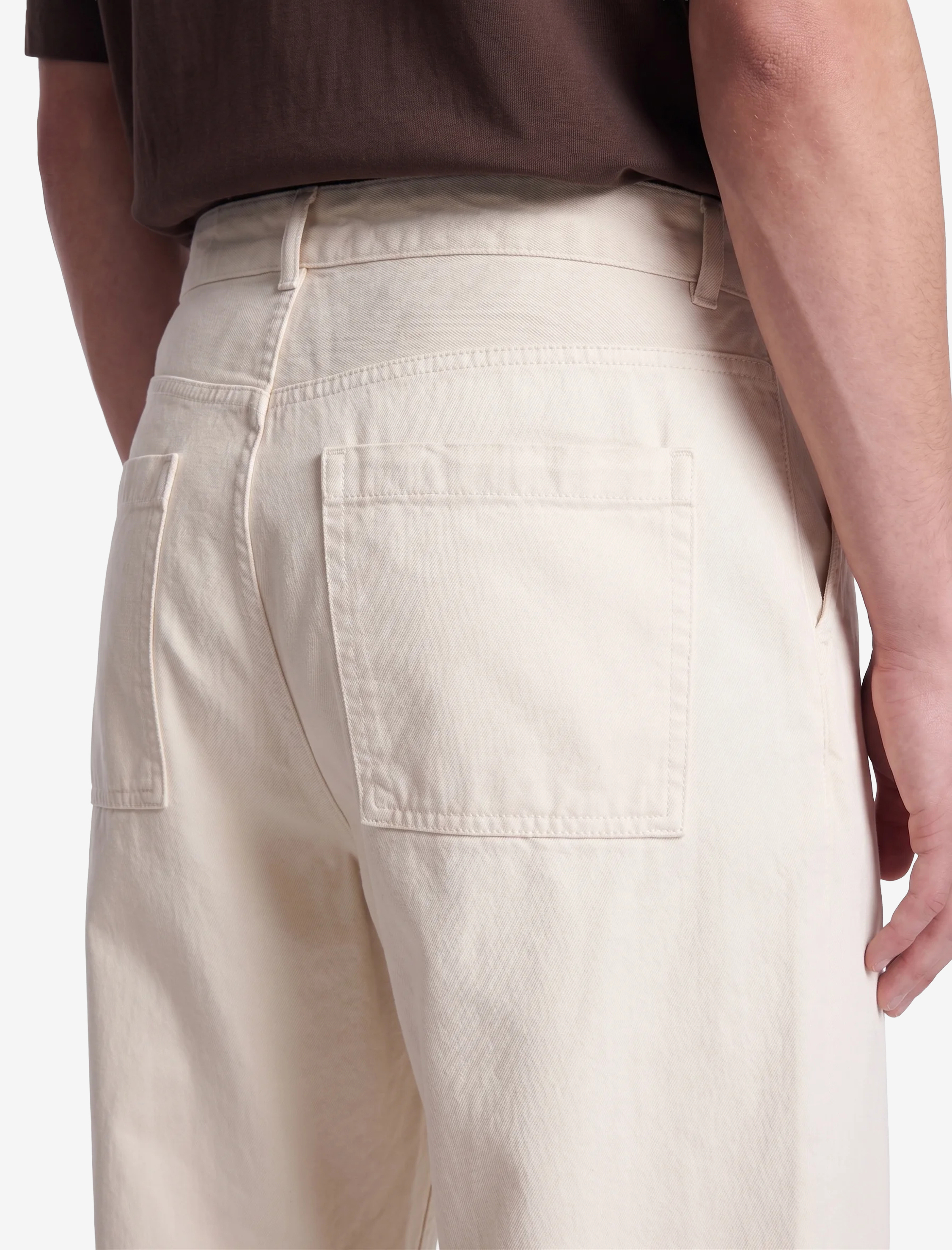   Normal Bel Cepli Rahat Kalıp Gabardin Barrel Fit Pantolon