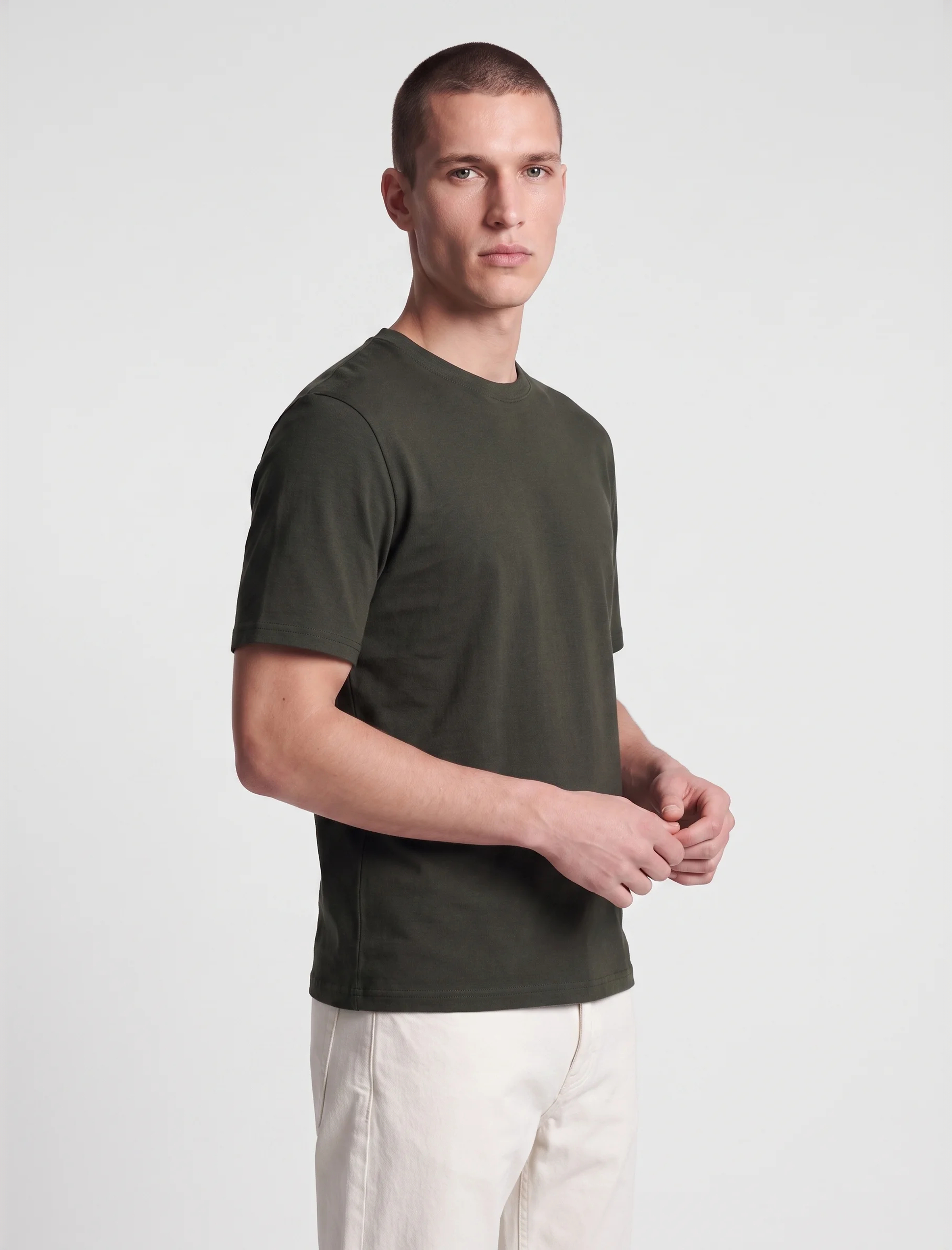Koton Regular Fit Kısa Kollu Bisiklet Yaka Tişört görsel 2