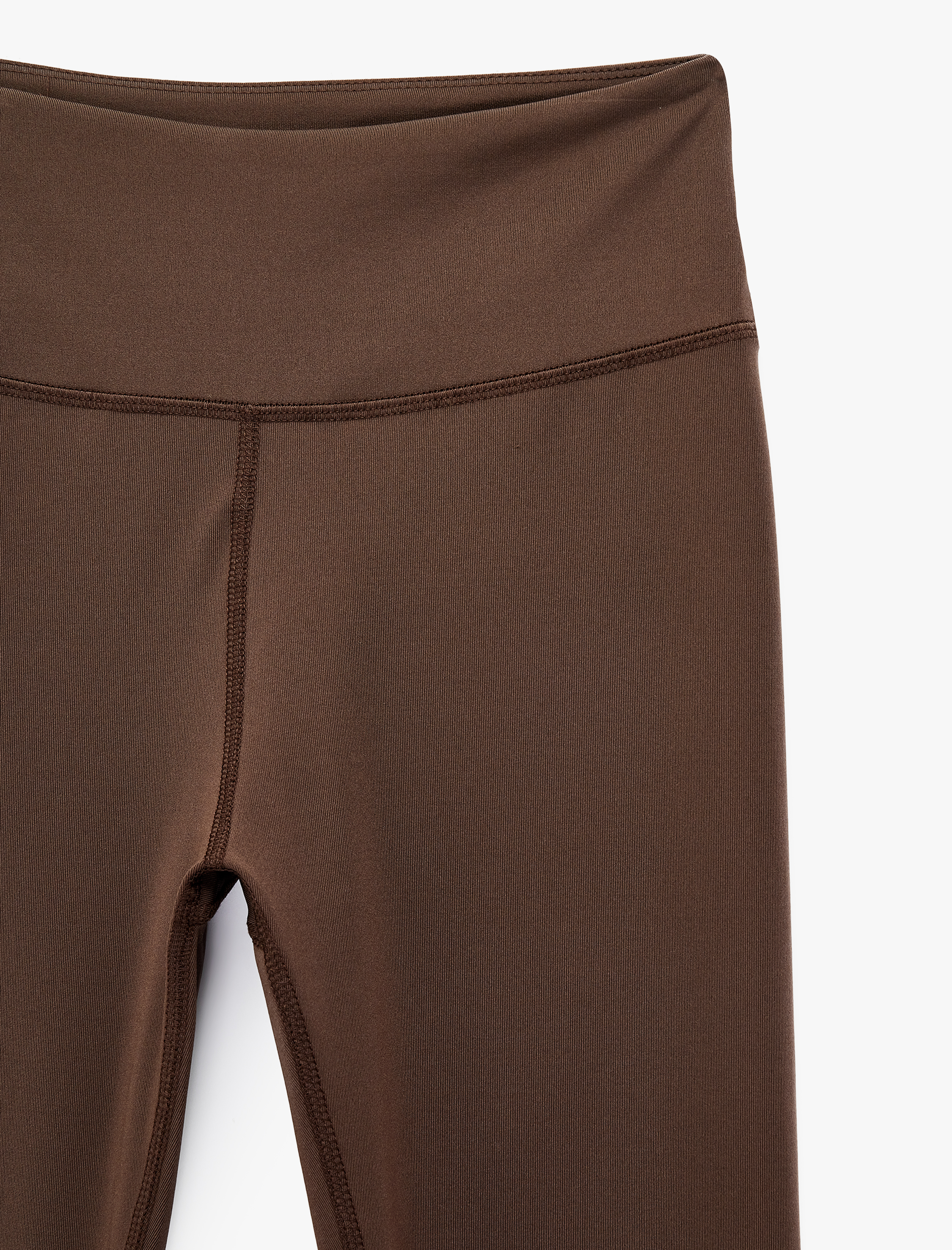   Yüksek Bel Dikiş Detaylı Slim Fit Spor Tayt