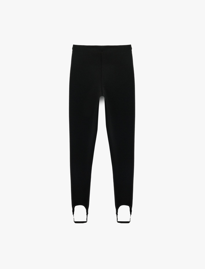  Normal Bel Slim Fit Ayak Bant Detaylı Dar Paça Pantolon
