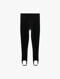 Normal Bel Slim Fit Ayak Bant Detaylı Dar Paça Pantolon