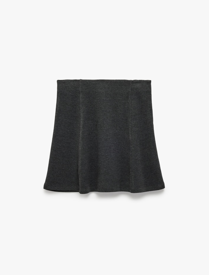  Slim Fit A Kesim Mini Etek