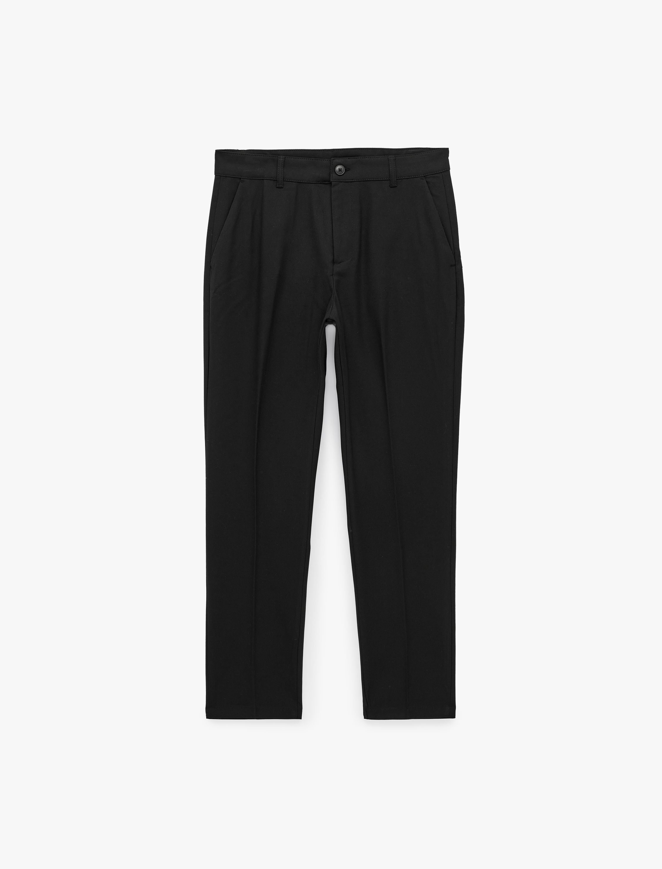   Viskon Cepli Slim Fit Pileli Kumaş Pantolon