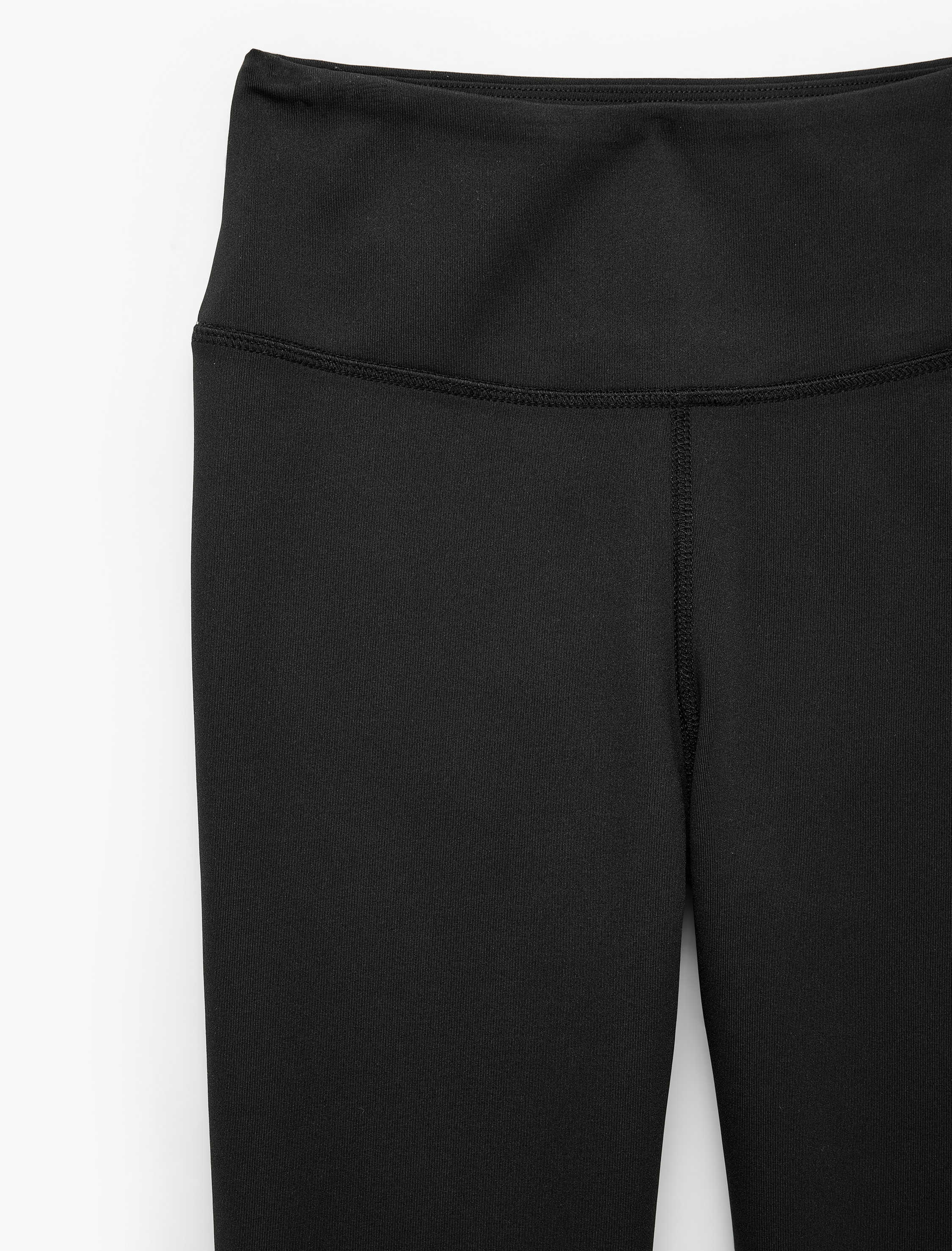   Yüksek Bel Skinny Fit Dikiş Detaylı İnterlok Spor Tayt