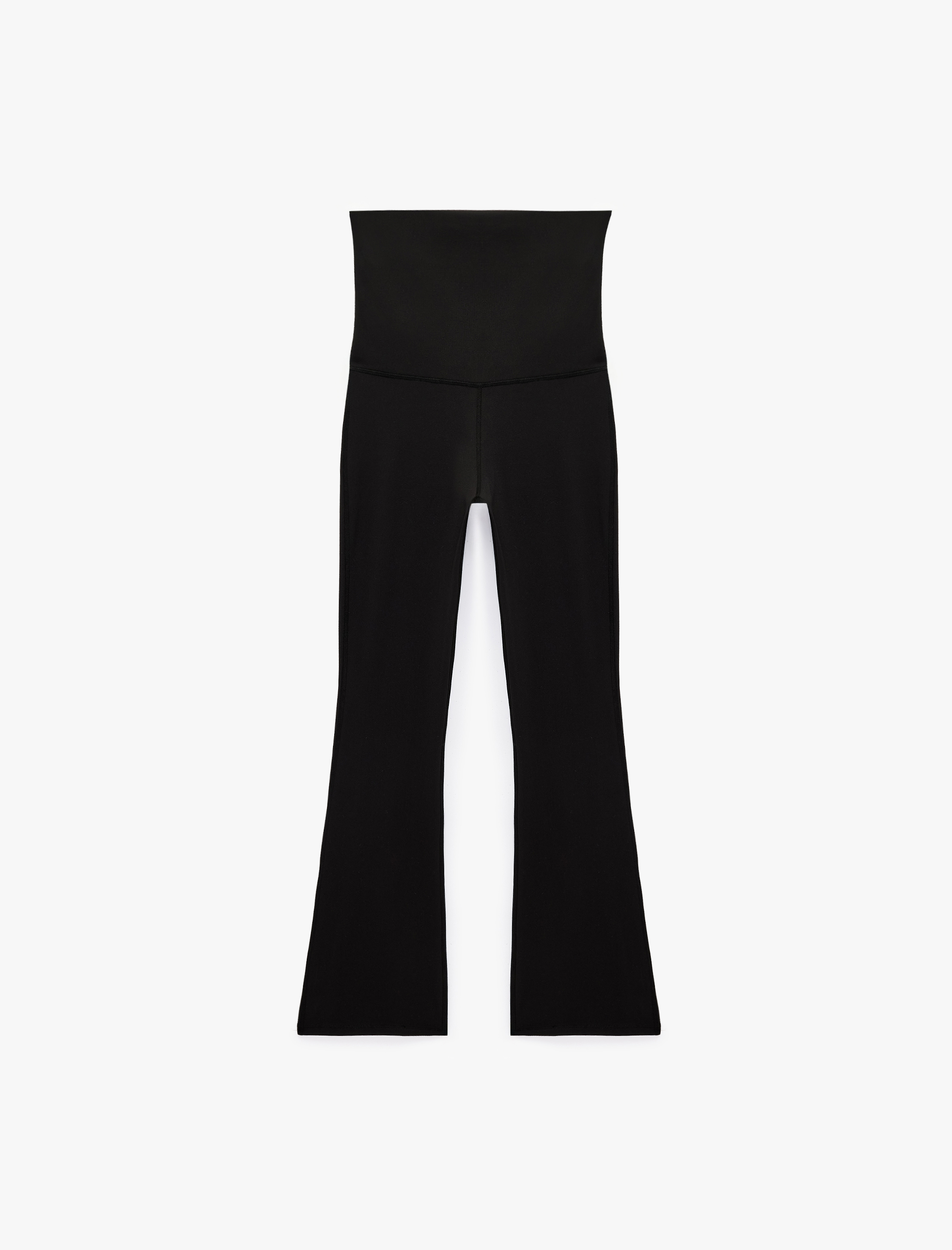   Yüksek Bel Slim Fit Büzgülü İspanyol Paça Spor Tayt