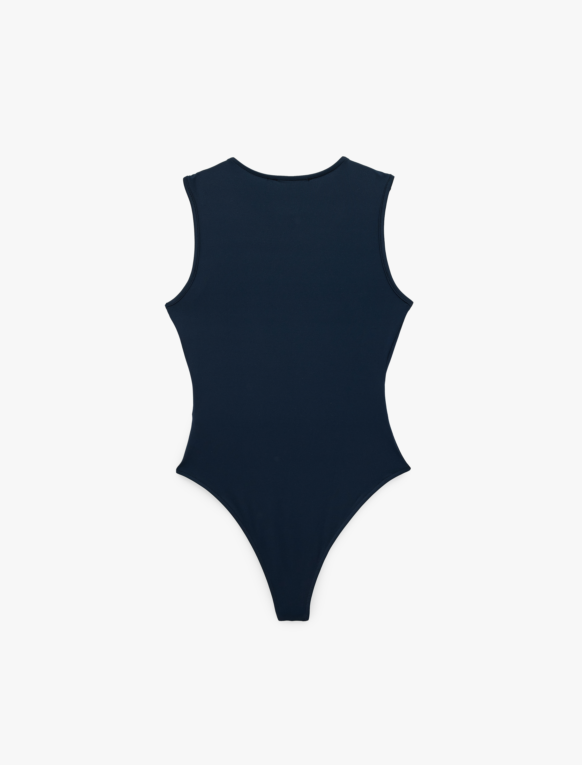   Slim Fit Kolsuz Bisiklet Yaka Bodysuit
