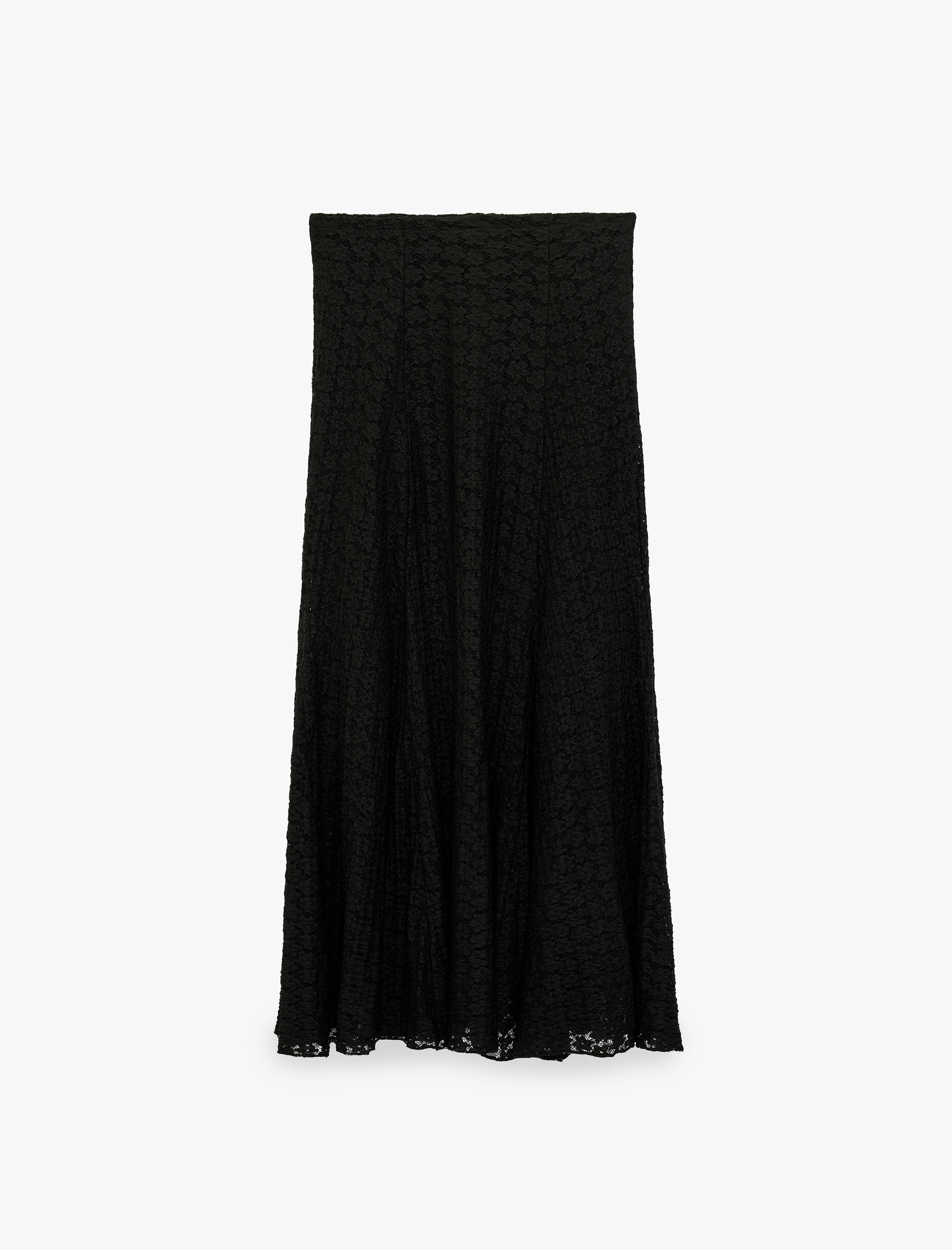  Normal Bel Slim Fit Uzun Dantelli Etek
