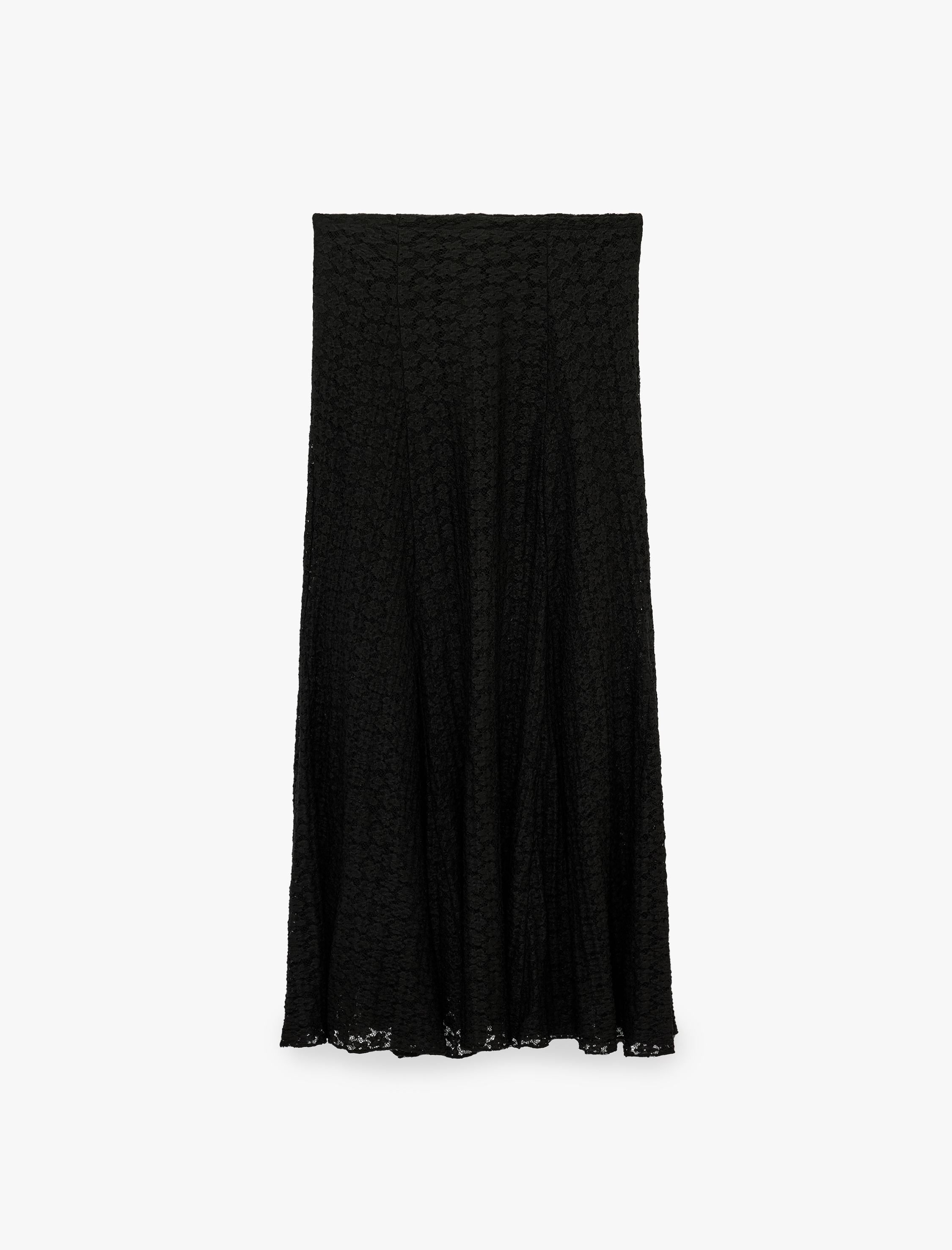  Normal Bel Slim Fit Uzun Dantelli Etek