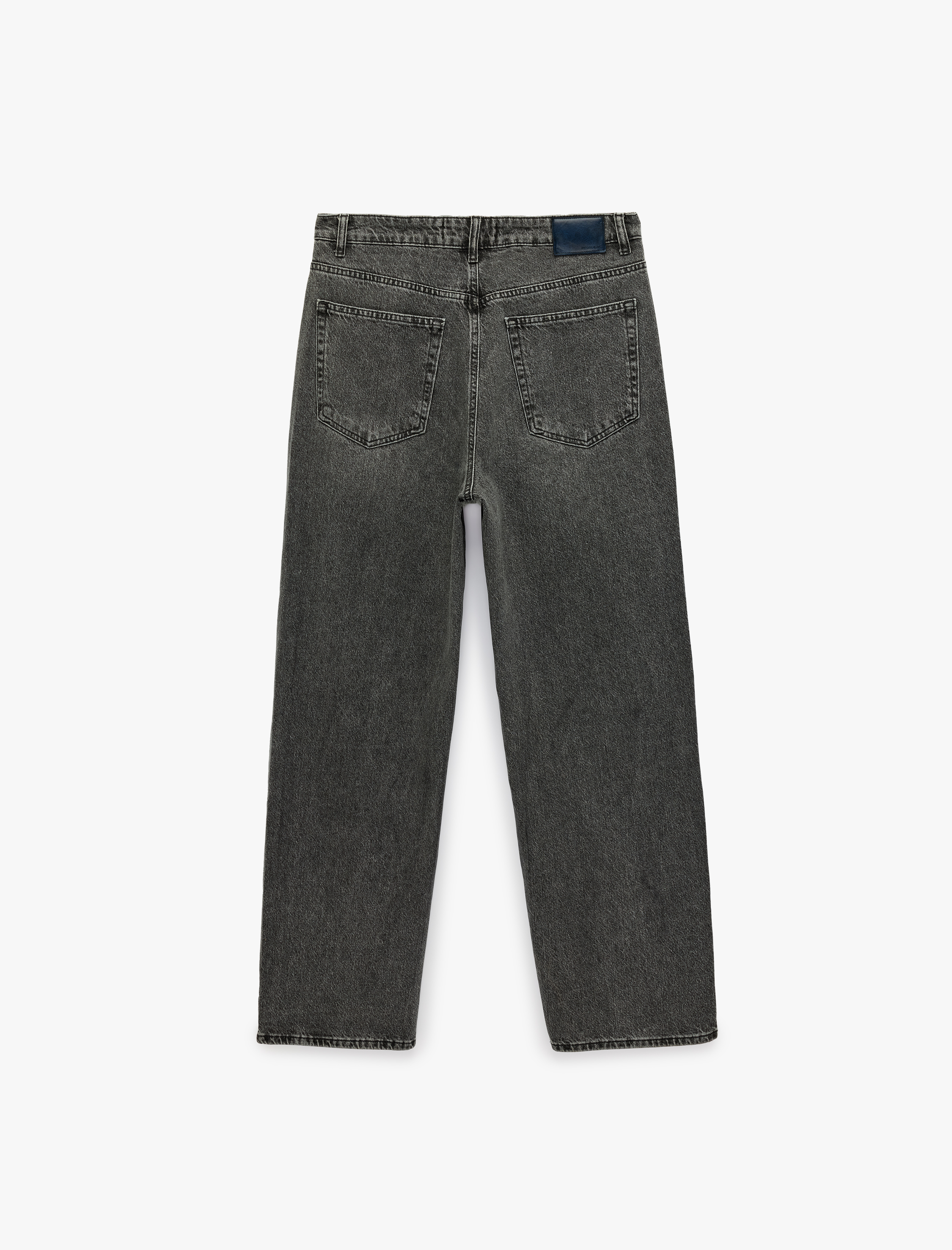   Pamuklu Cepli Rahat Kalıp Super Baggy Jean Pantolon