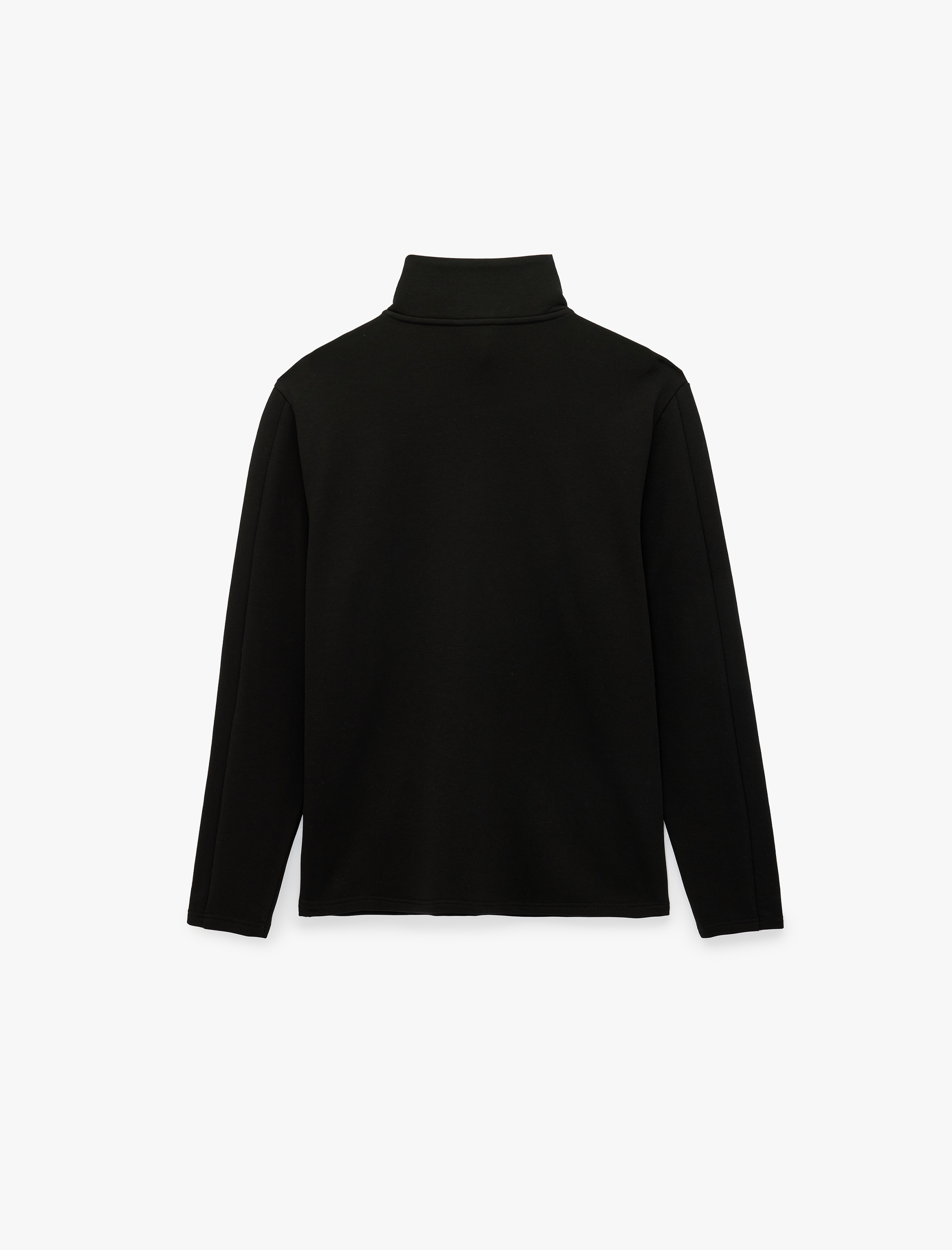   Pamuklu Straight Fit Uzun Kollu Yarım Fermuarlı Dik Yaka Spor Sweatshirt