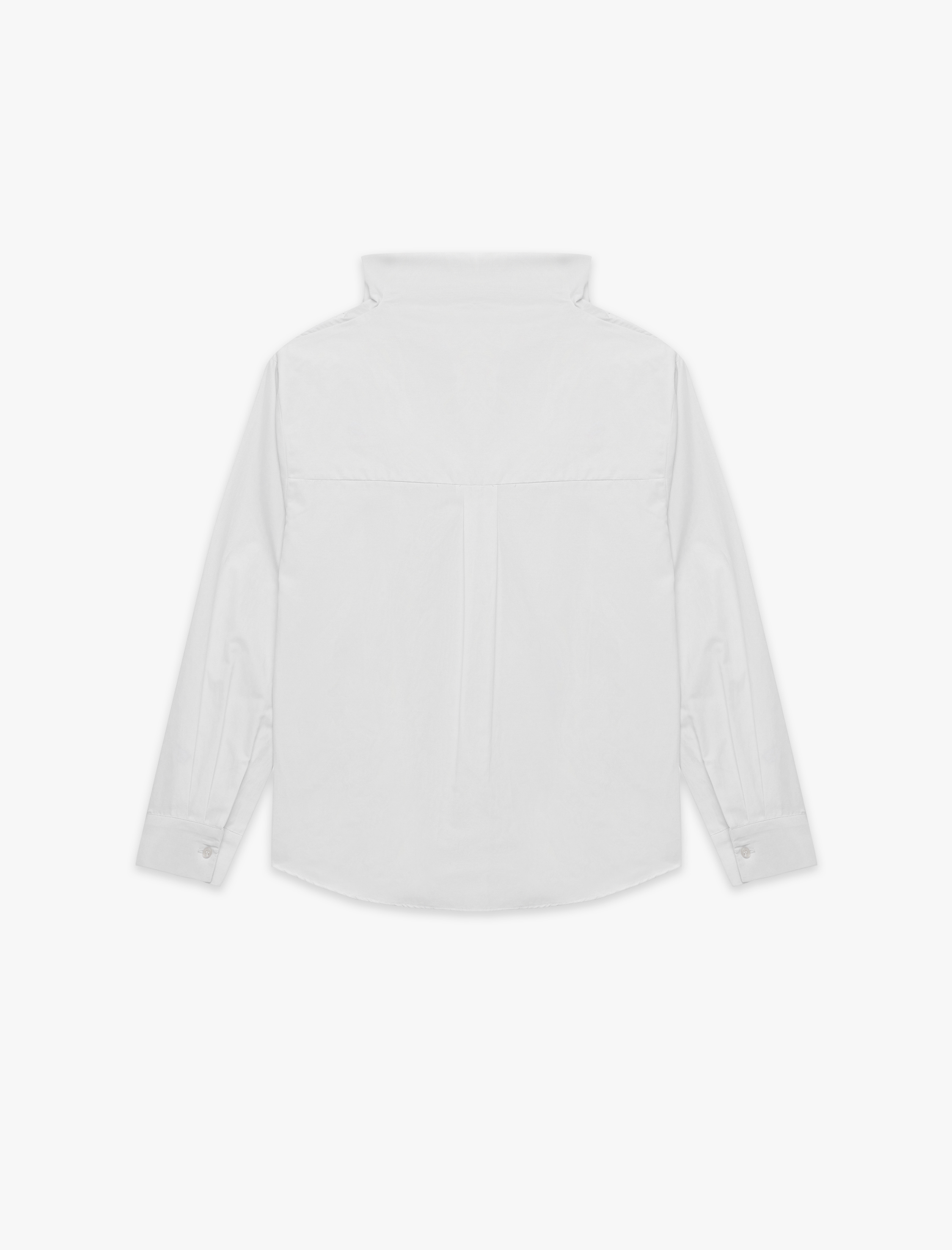   Slim Fit Uzun Kollu Düğmeli Katlanabilir Dik Yaka Gömlek