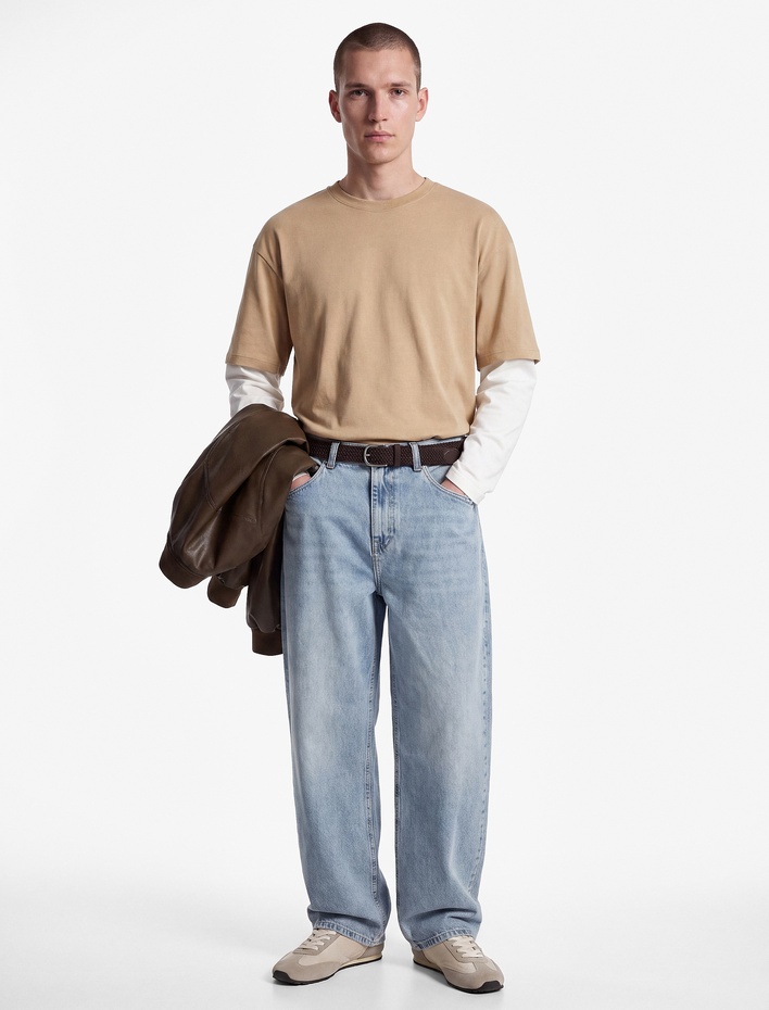  Bol Normal Bel Pamuklu Super Baggy Jean Pantolon