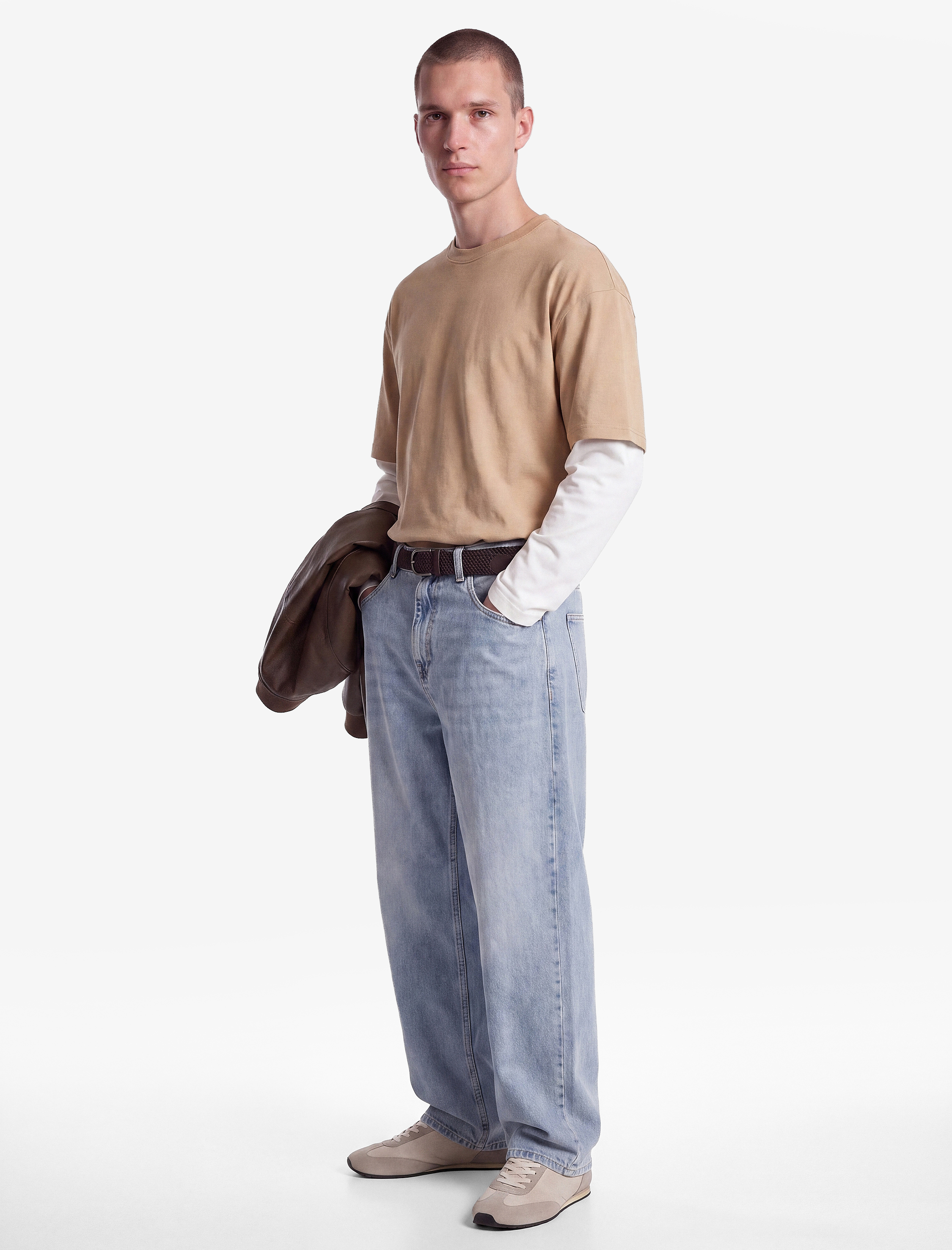  Bol Normal Bel Pamuklu Super Baggy Jean Pantolon