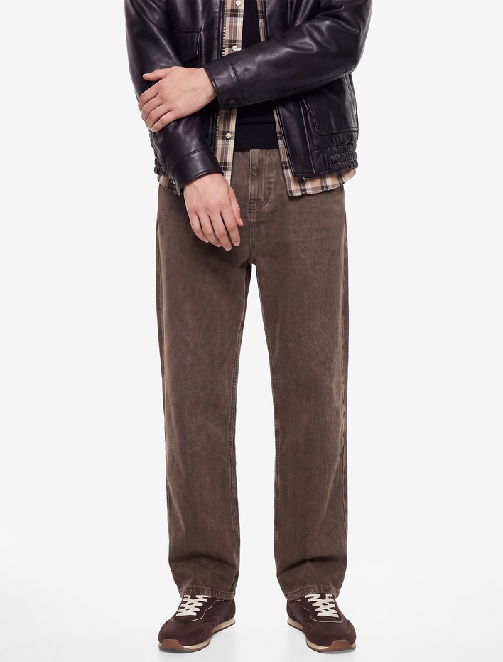  Pamuklu Bol Normal Bel Oversize Baggy Jean Pantolon