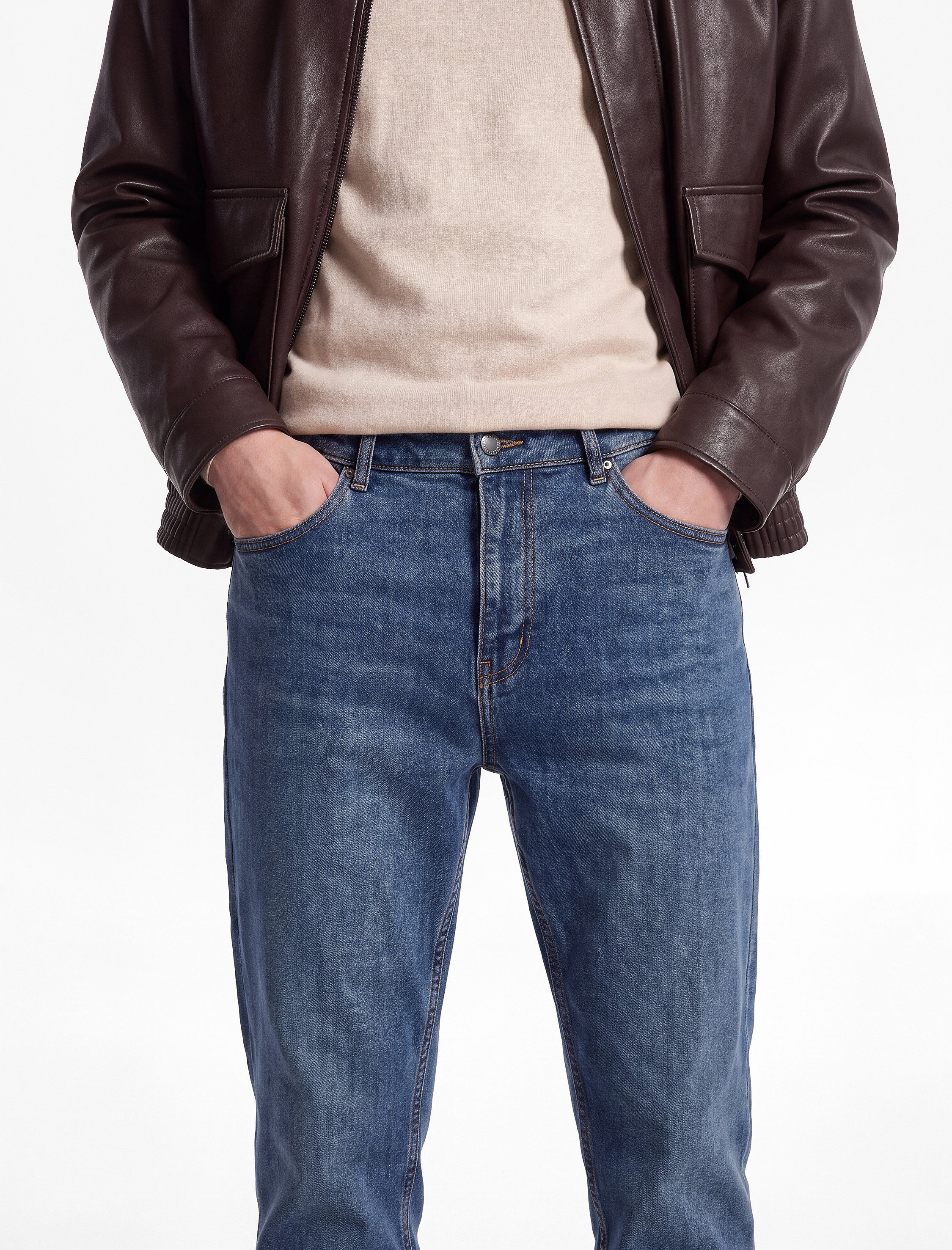   Pamuklu Cep Detaylı Tapered Jean Pantolon - Joe Jean