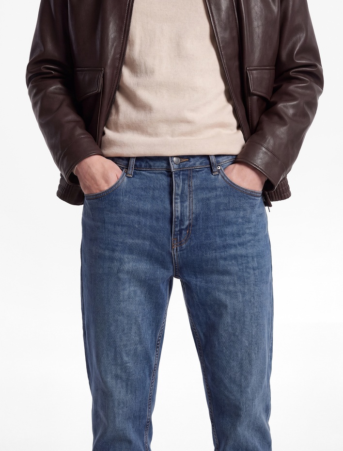  Pamuklu Cep Detaylı Tapered Jean Pantolon - Joe Jean