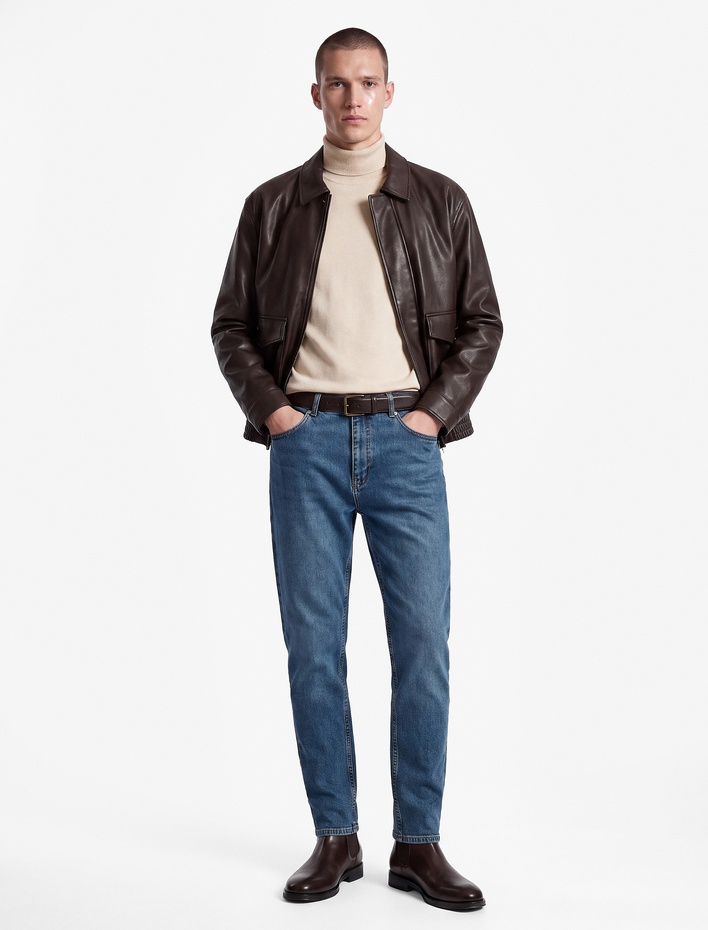  Pamuklu Cep Detaylı Tapered Jean Pantolon - Joe Jean
