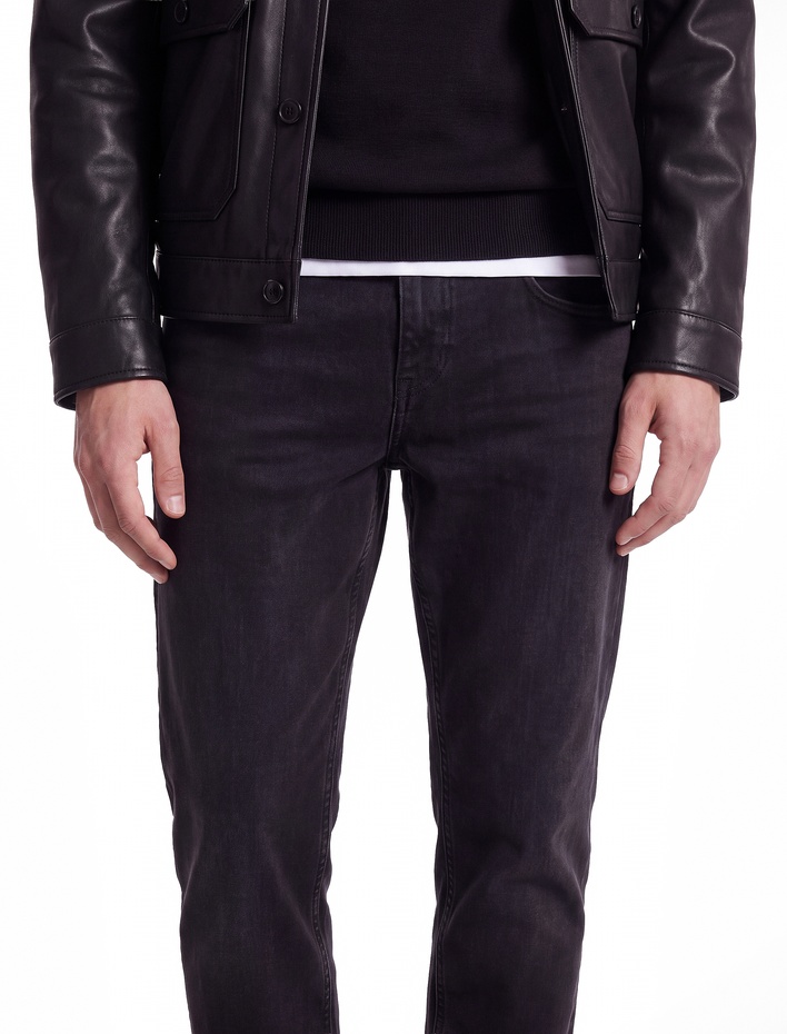  Pamuklu Normal Bel Cepli Vintage Straight Fit Jean Pantolon