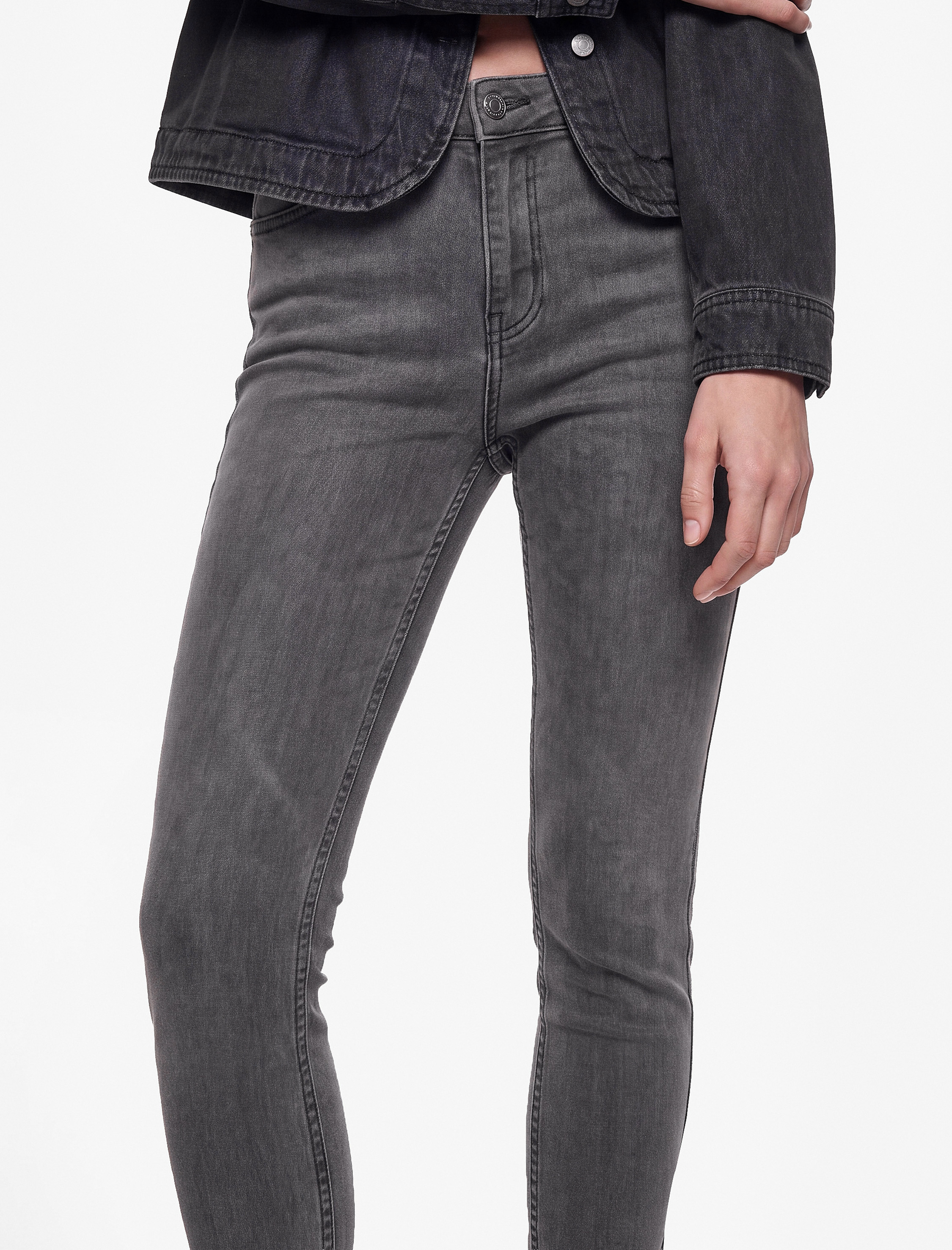 Koton Pamuklu Normal Bel Dar Paça Cepli Skinny Push Up Denim Pantolon - Skinny Push Up Fit Jean görsel 3