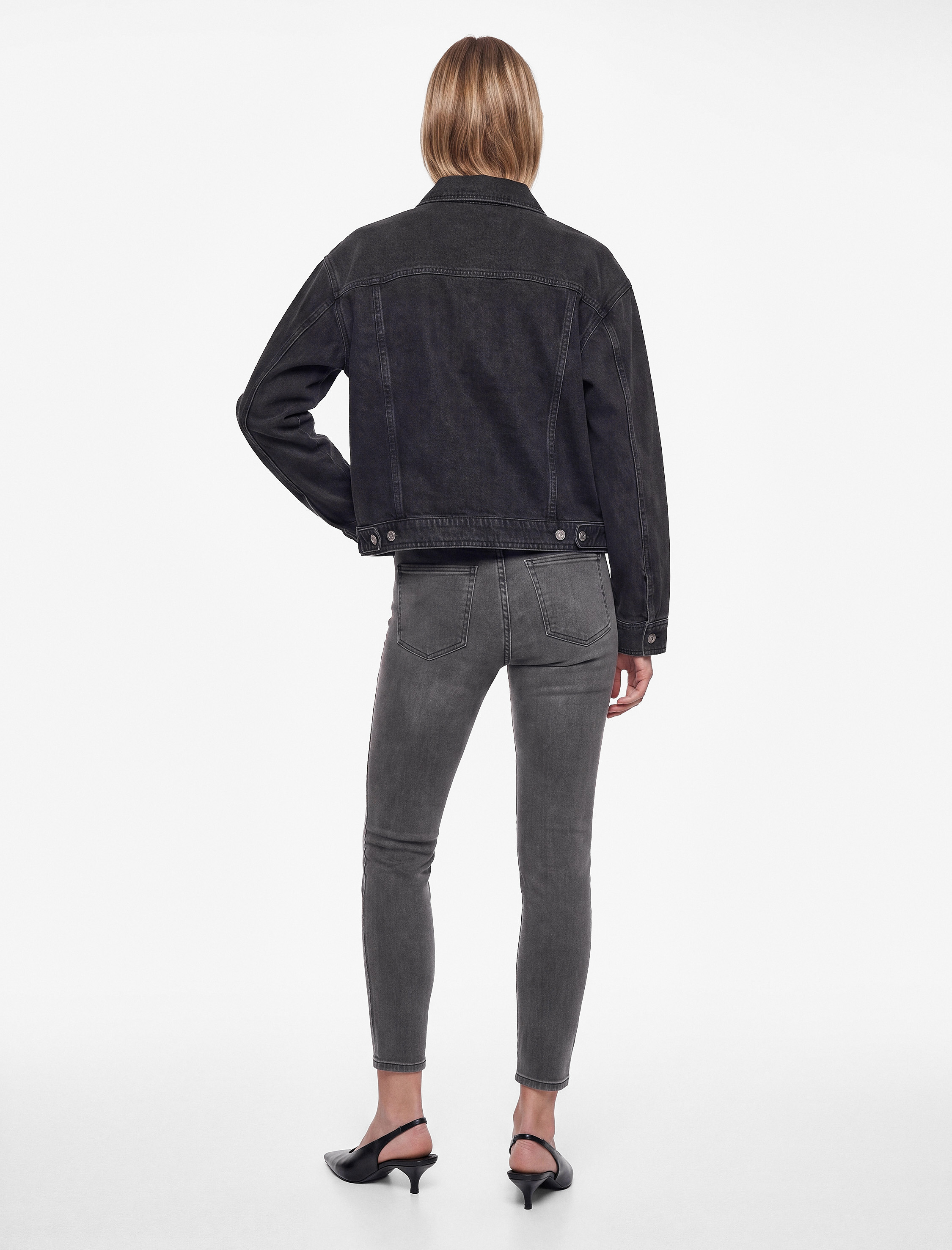 Koton Pamuklu Normal Bel Dar Paça Cepli Skinny Push Up Denim Pantolon - Skinny Push Up Fit Jean görsel 4