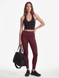 Slim Fit Yüksek Bel Crop Spor Tayt