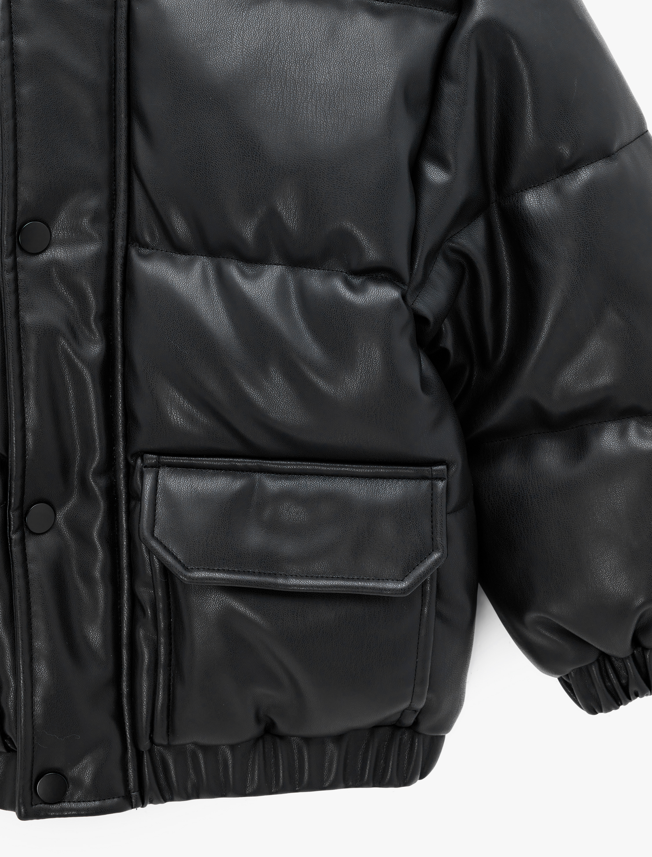  Erkek Çocuk Cepli Uzun Kollu Su Geçirmez Oversize Kapşonlu Ceket