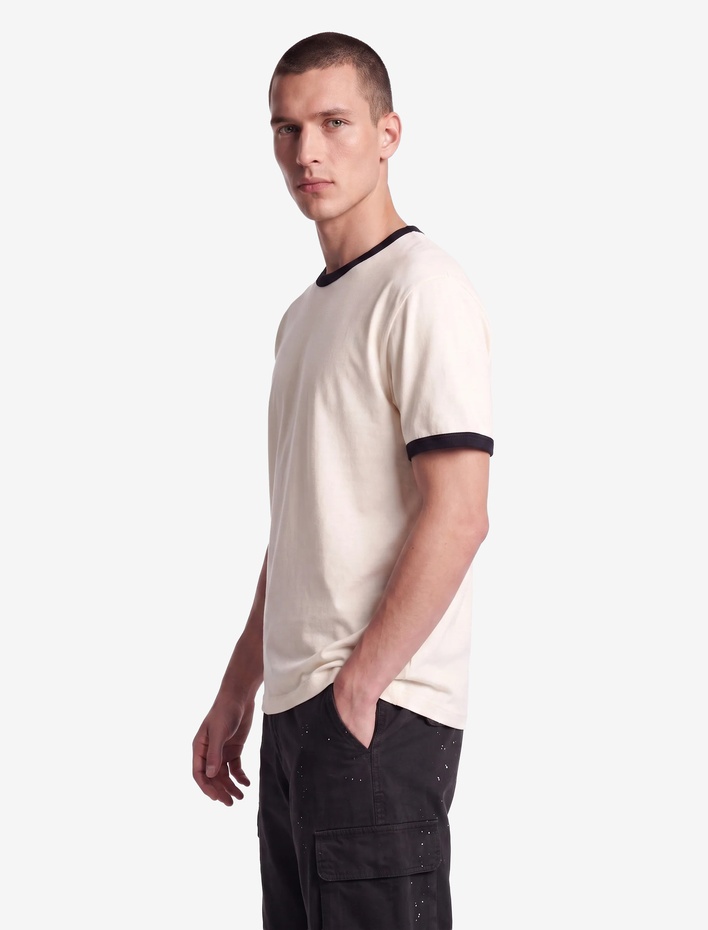  Kısa Kollu Biyeli Pamuklu Tok Kumaş Bisiklet Yaka Slim Fit Tişört