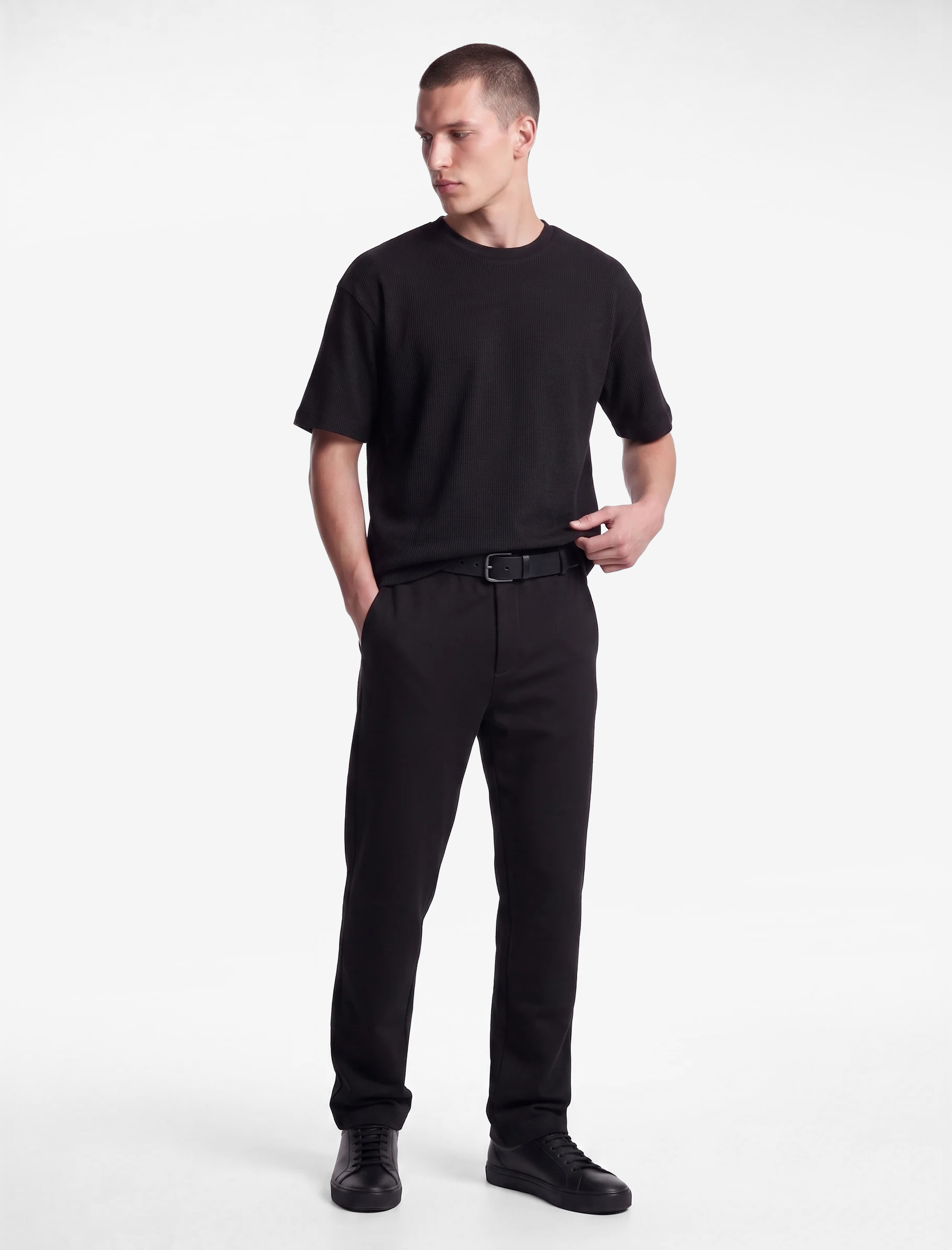 Koton Kısa Kollu Bisiklet Yaka Pamuklu Tok Kumaş Basic Oversize Tişört