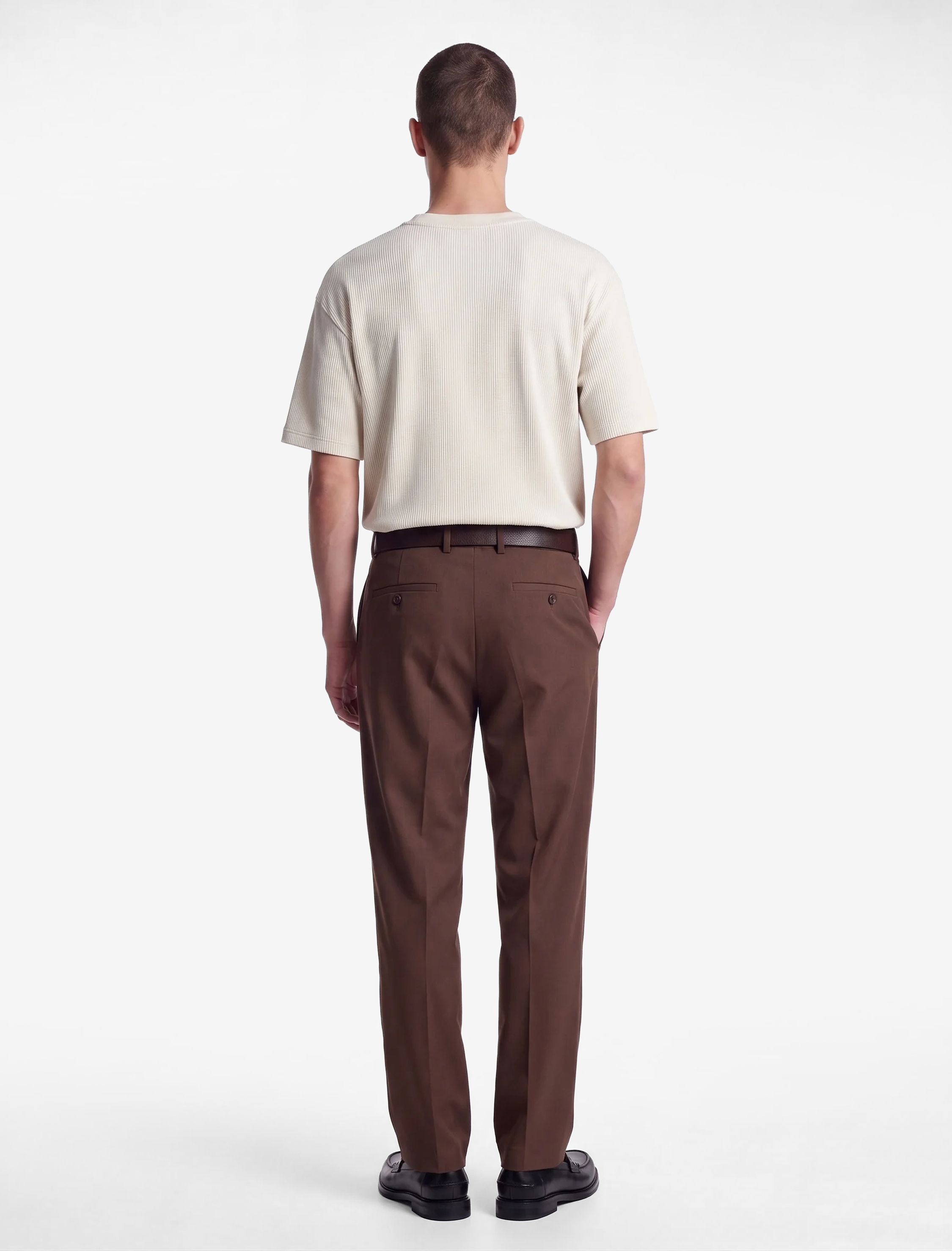 Koton Kısa Kollu Bisiklet Yaka Pamuklu Tok Kumaş Basic Oversize Tişört görsel 3
