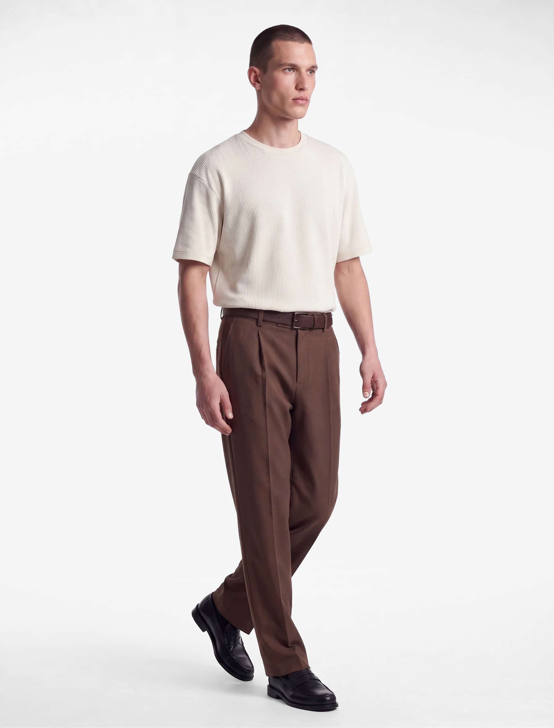 Koton Kısa Kollu Bisiklet Yaka Pamuklu Tok Kumaş Basic Oversize Tişört