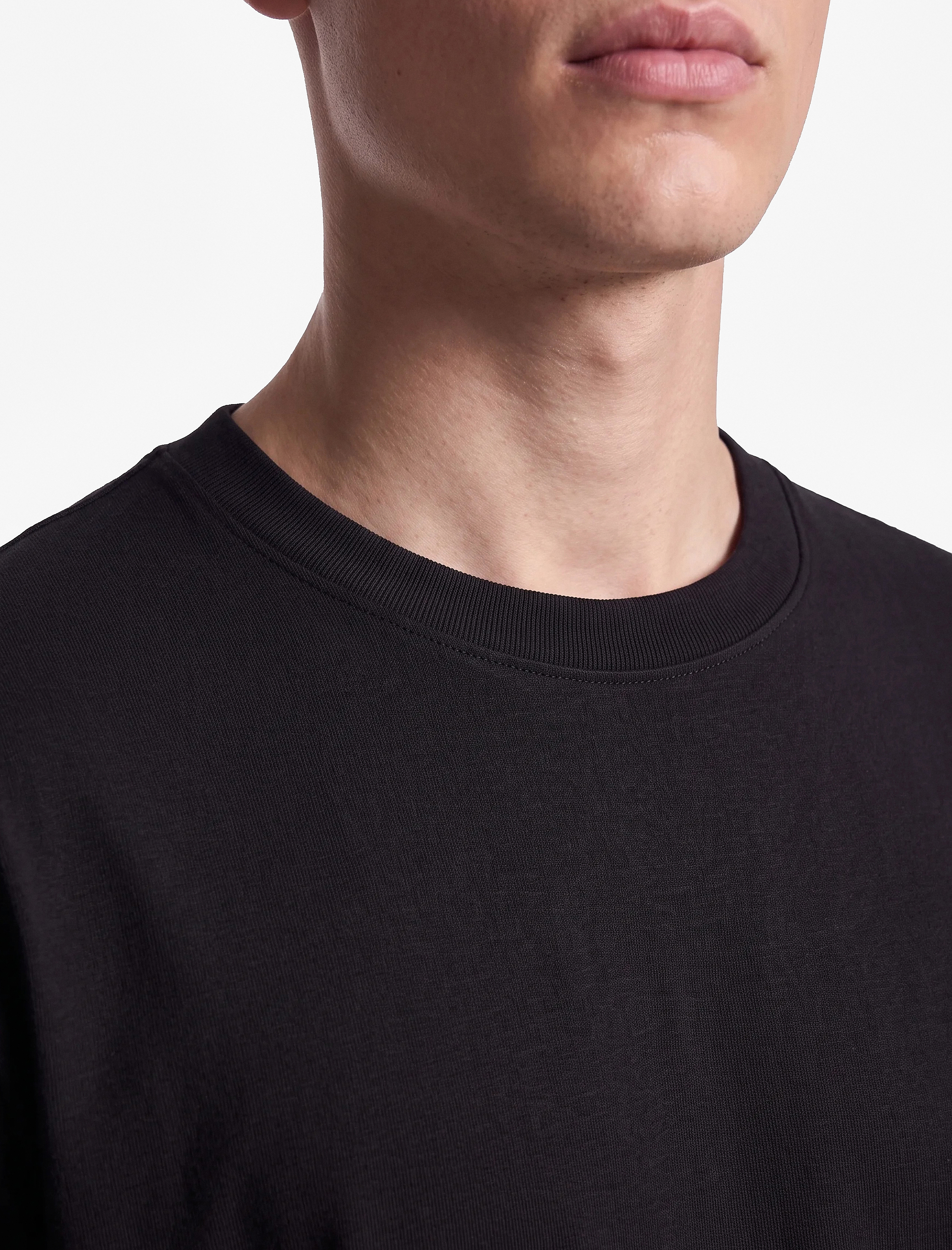 Koton Pamuklu Kısa Kollu Bisiklet Yaka Slim Fit Erkek Basic Tişört görsel 5