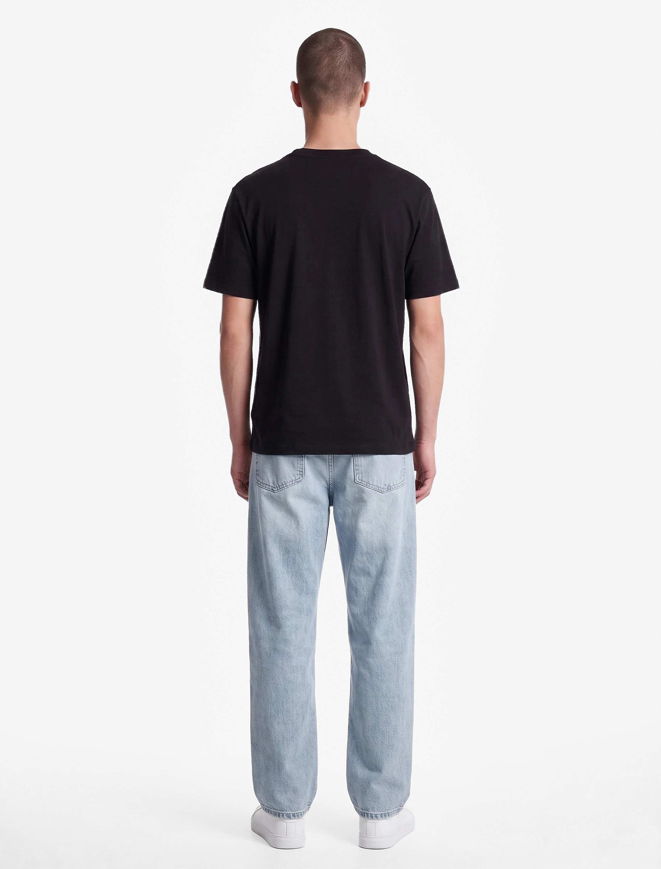 Koton Pamuklu Kısa Kollu Bisiklet Yaka Slim Fit Erkek Basic Tişört görsel 4