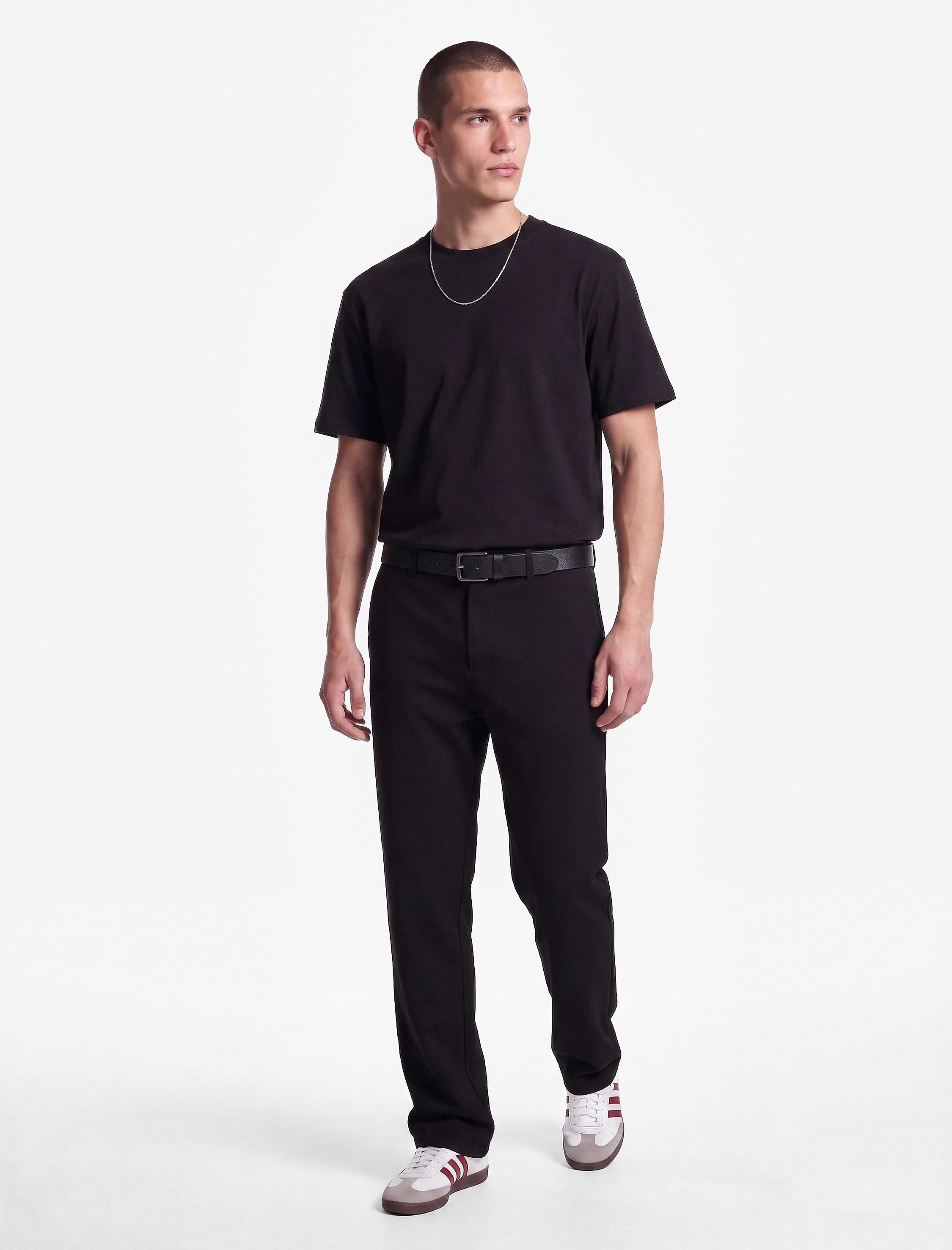   Regular Fit Kısa Kollu Bisiklet Yaka Pamuklu Basic Tişört
