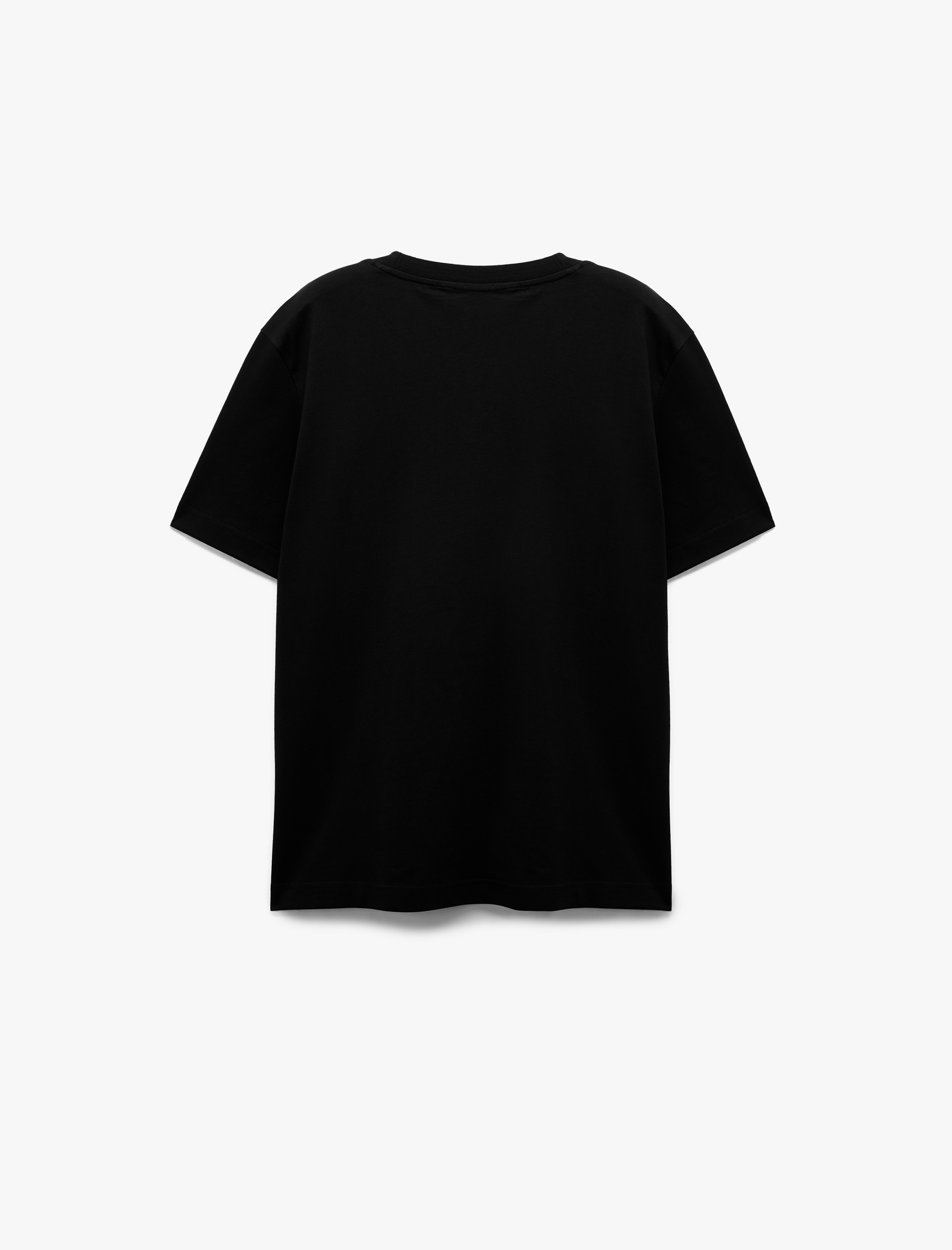 Koton Pamuklu Kısa Kollu Regular Fit Bisiklet Yaka Basic Tişört görsel 6