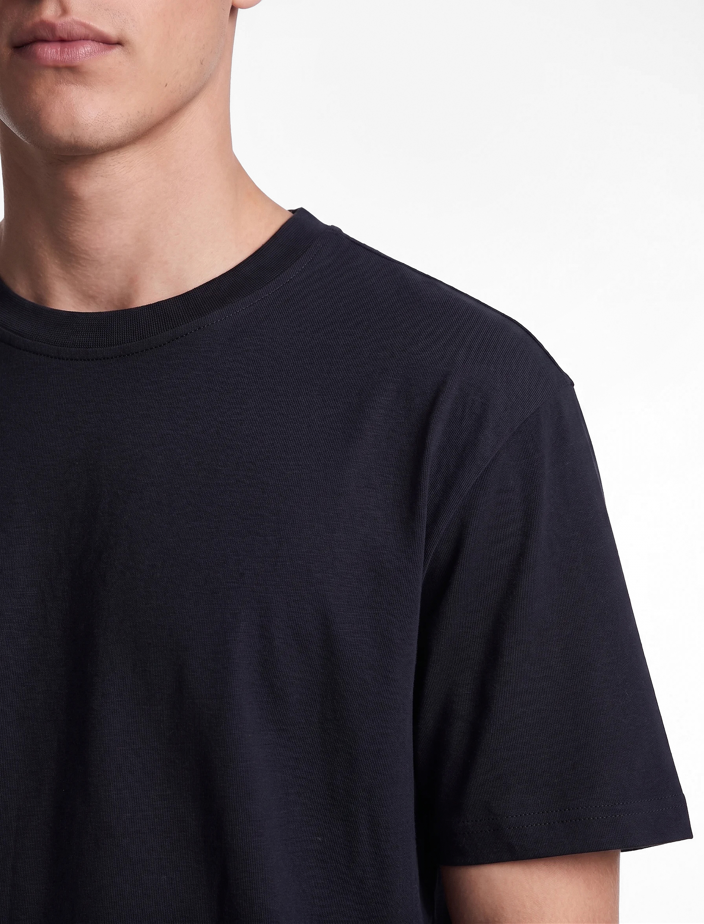 Koton Pamuklu Kısa Kollu Bisiklet Yaka Slim Fit Erkek Basic Tişört görsel 5