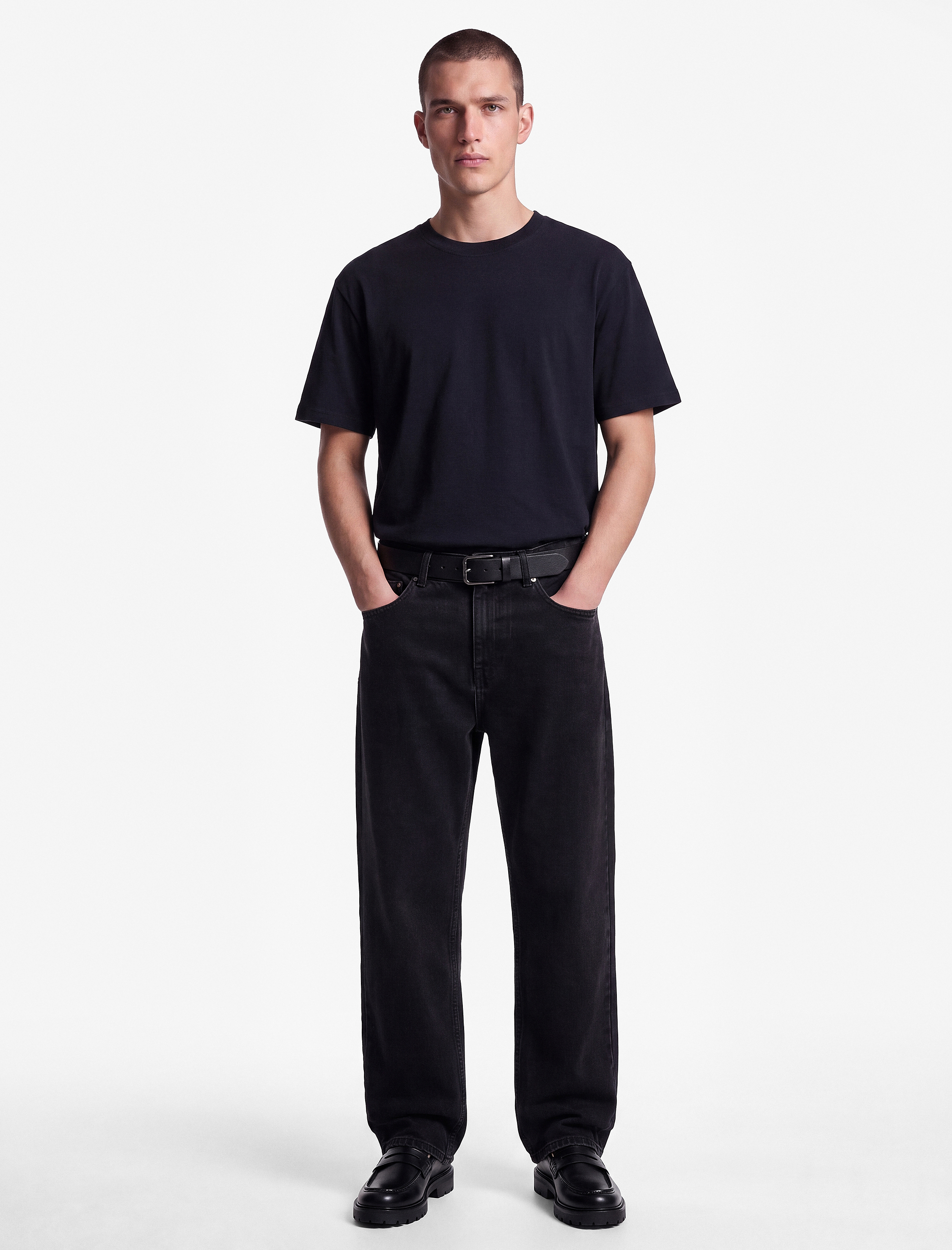 Koton Pamuklu Kısa Kollu Bisiklet Yaka Slim Fit Erkek Basic Tişört