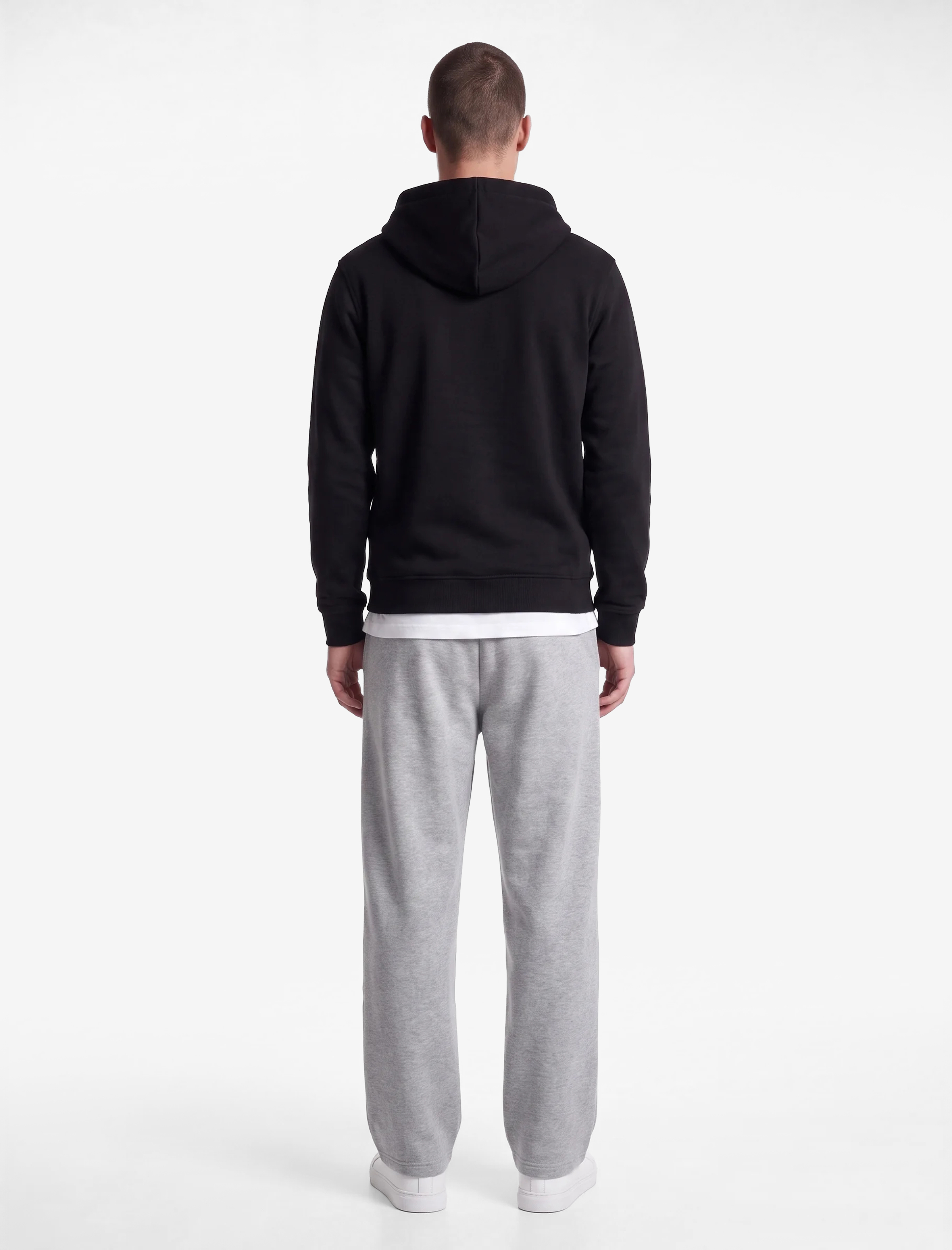 Koton Şardonlu Uzun Kollu Basic Kapşonlu Sweatshirt görsel 3