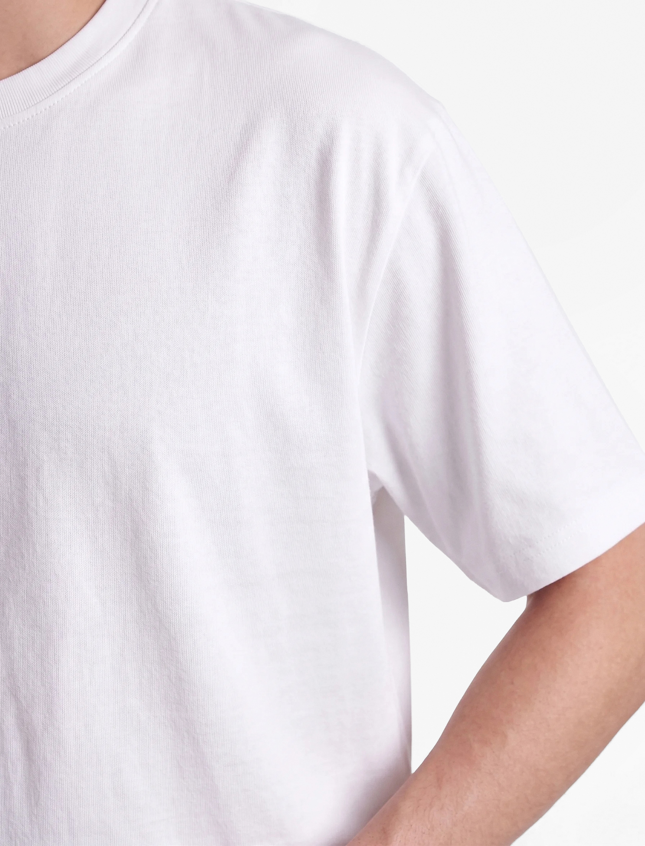 Koton Pamuklu Kısa Kollu Bisiklet Yaka Slim Fit Erkek Basic Tişört görsel 4