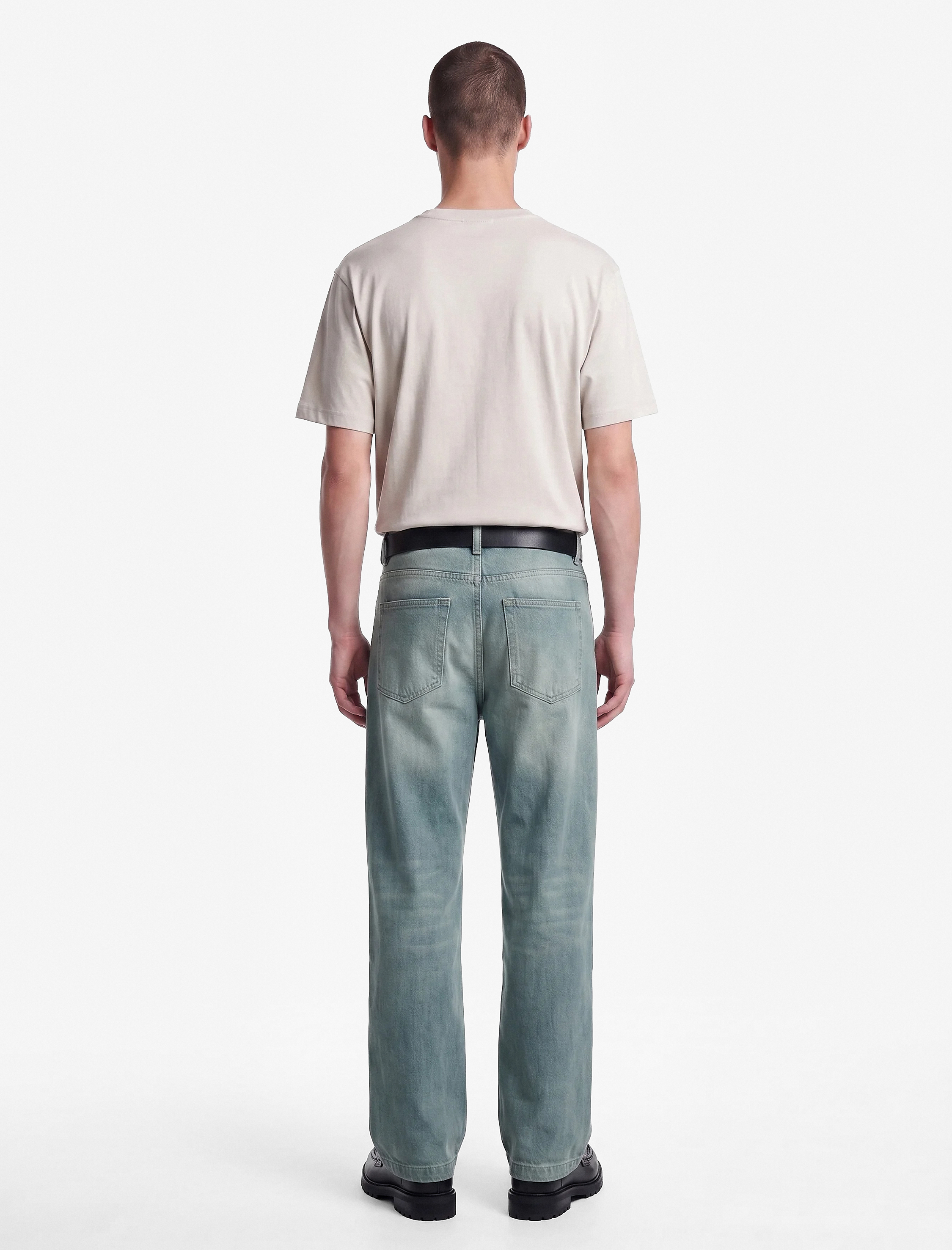 Koton Pamuklu Kısa Kollu Bisiklet Yaka Slim Fit Erkek Basic Tişört görsel 3