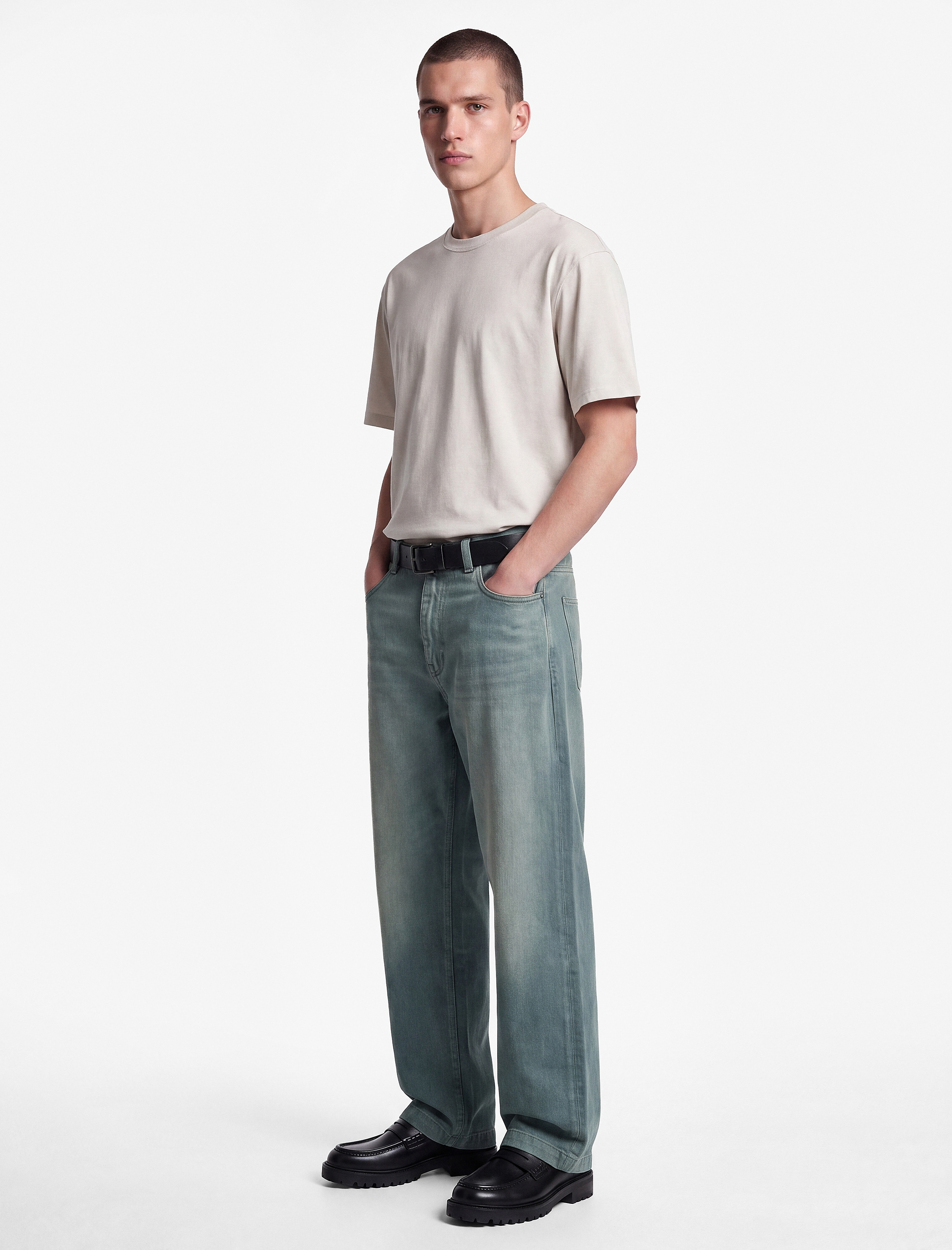 Koton Pamuklu Kısa Kollu Bisiklet Yaka Slim Fit Erkek Basic Tişört