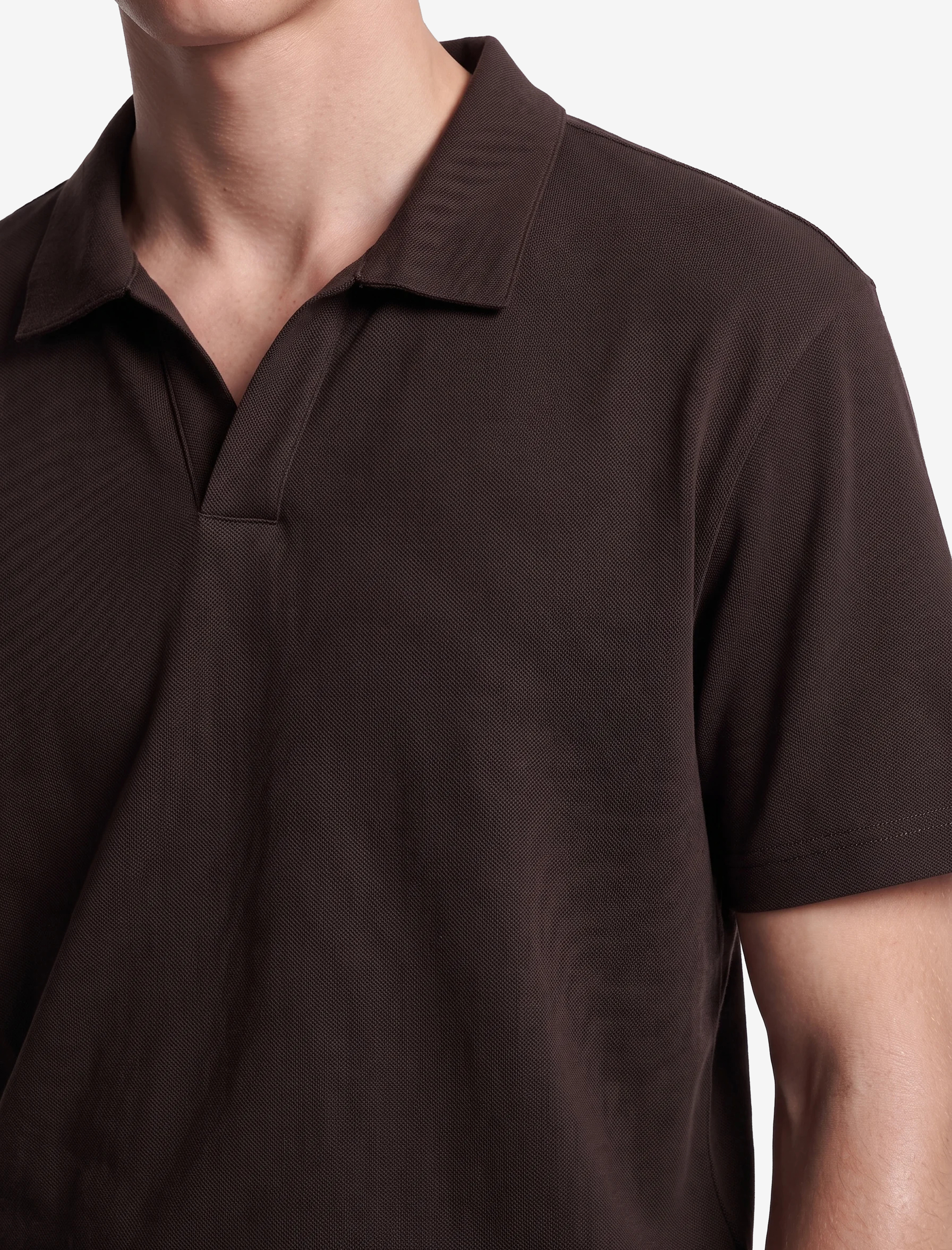   Regular Fit Kısa Kollu Pike Kumaş Pamuklu Polo Yaka Tişört