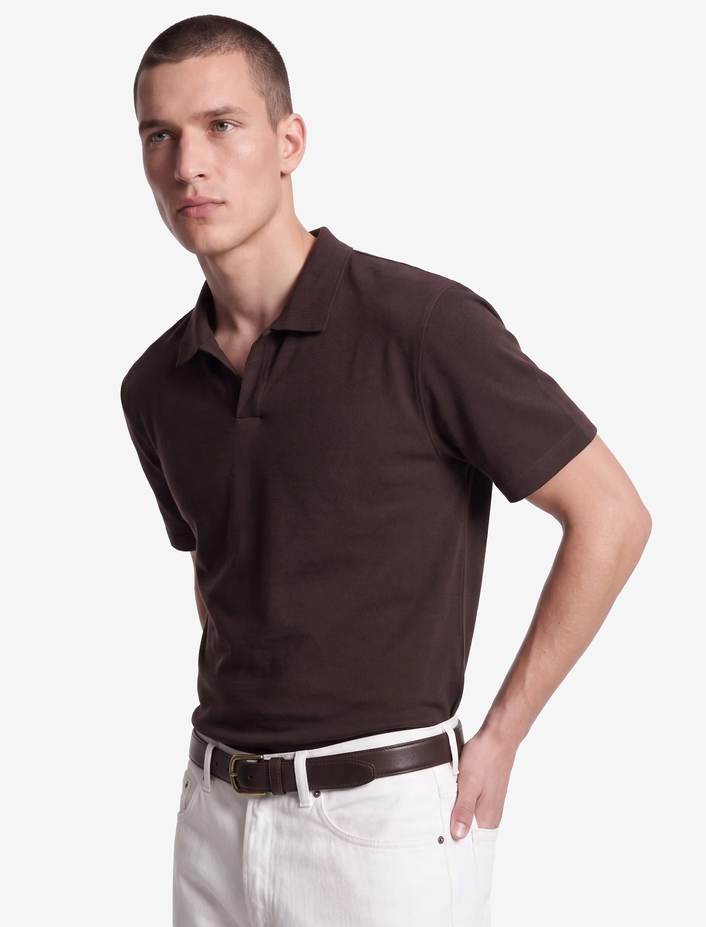   Regular Fit Kısa Kollu Pike Kumaş Pamuklu Polo Yaka Tişört